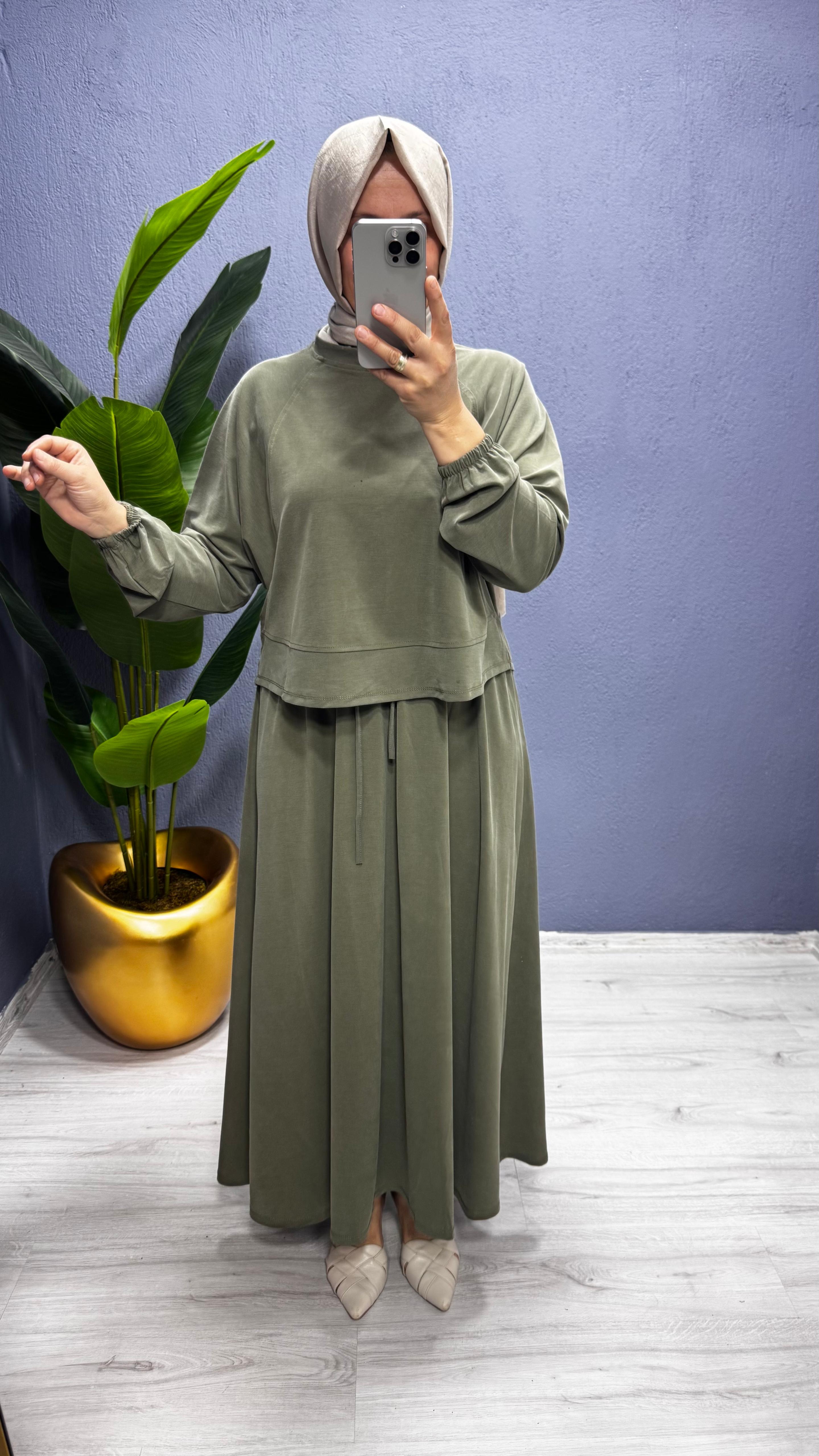 My Magazin Tensel Etekli Takım (7413)