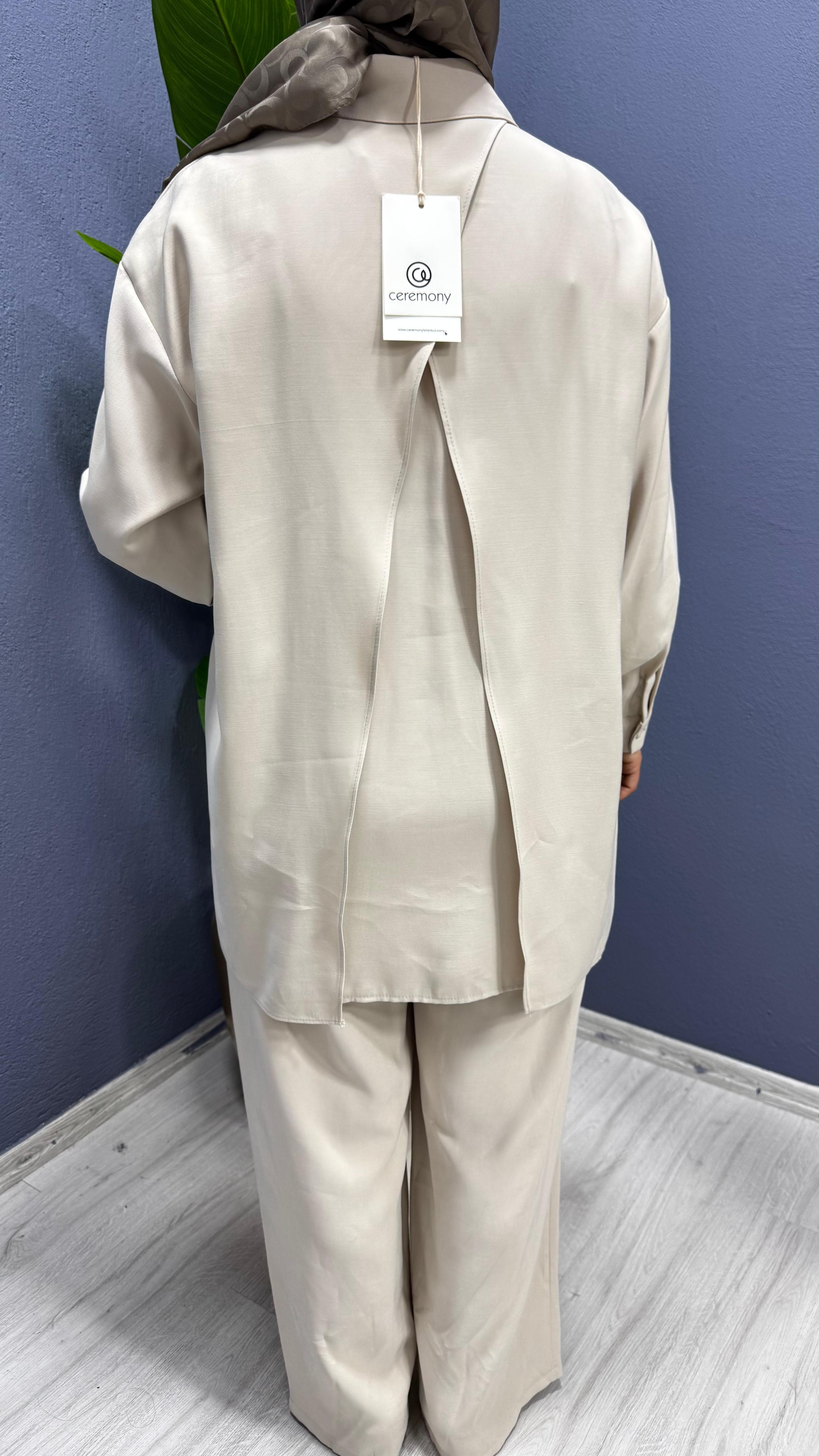 Ceremony Önü Şerit Detaylı Pant.Takım (6906)