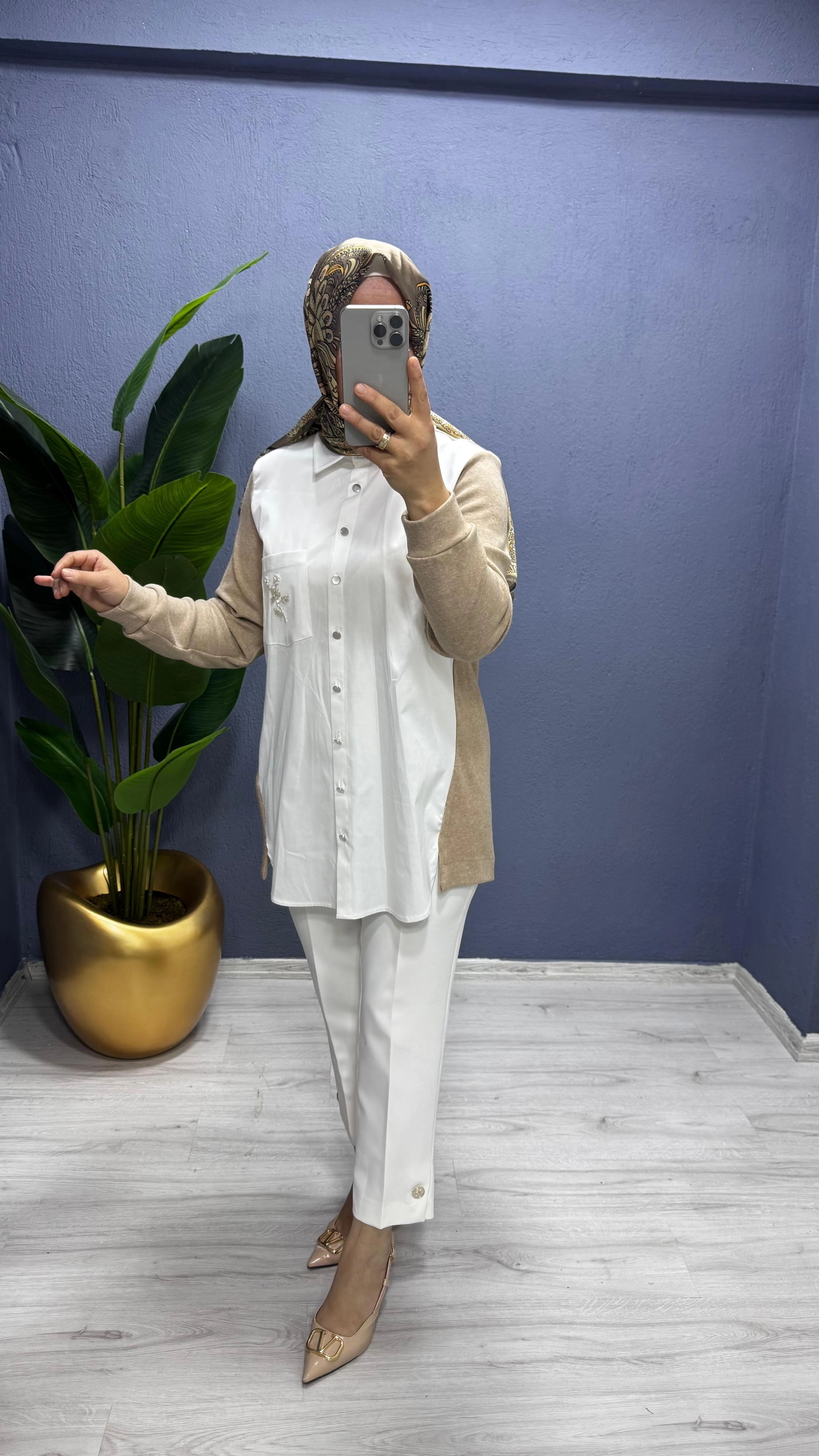 Fuat Gürşen Arkası ve İnce Triko Tunik 4364