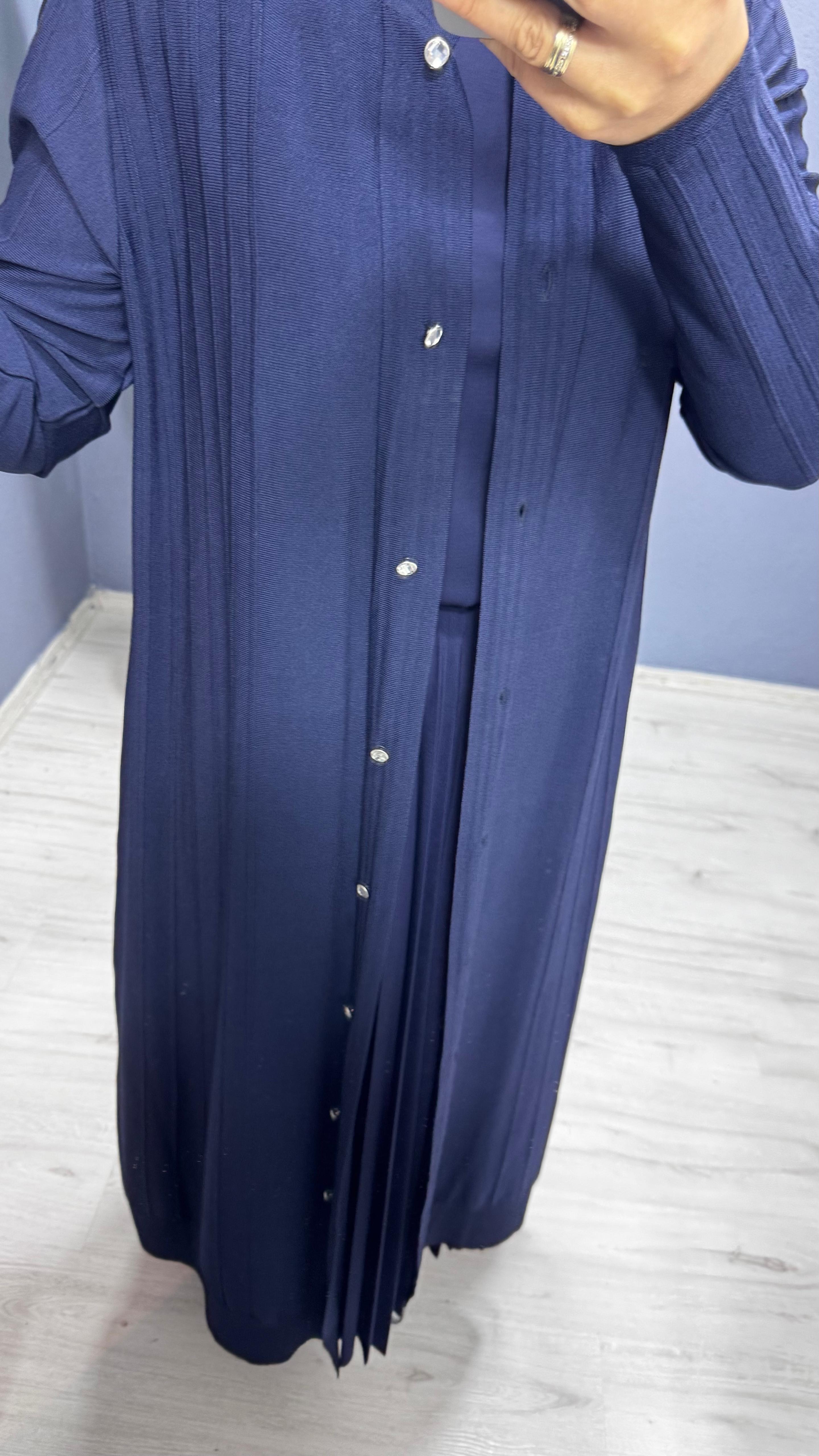 Tığ Triko Nervür Detaylı Max Boy Triko Rayon Hırka  (HRK.21842,2)