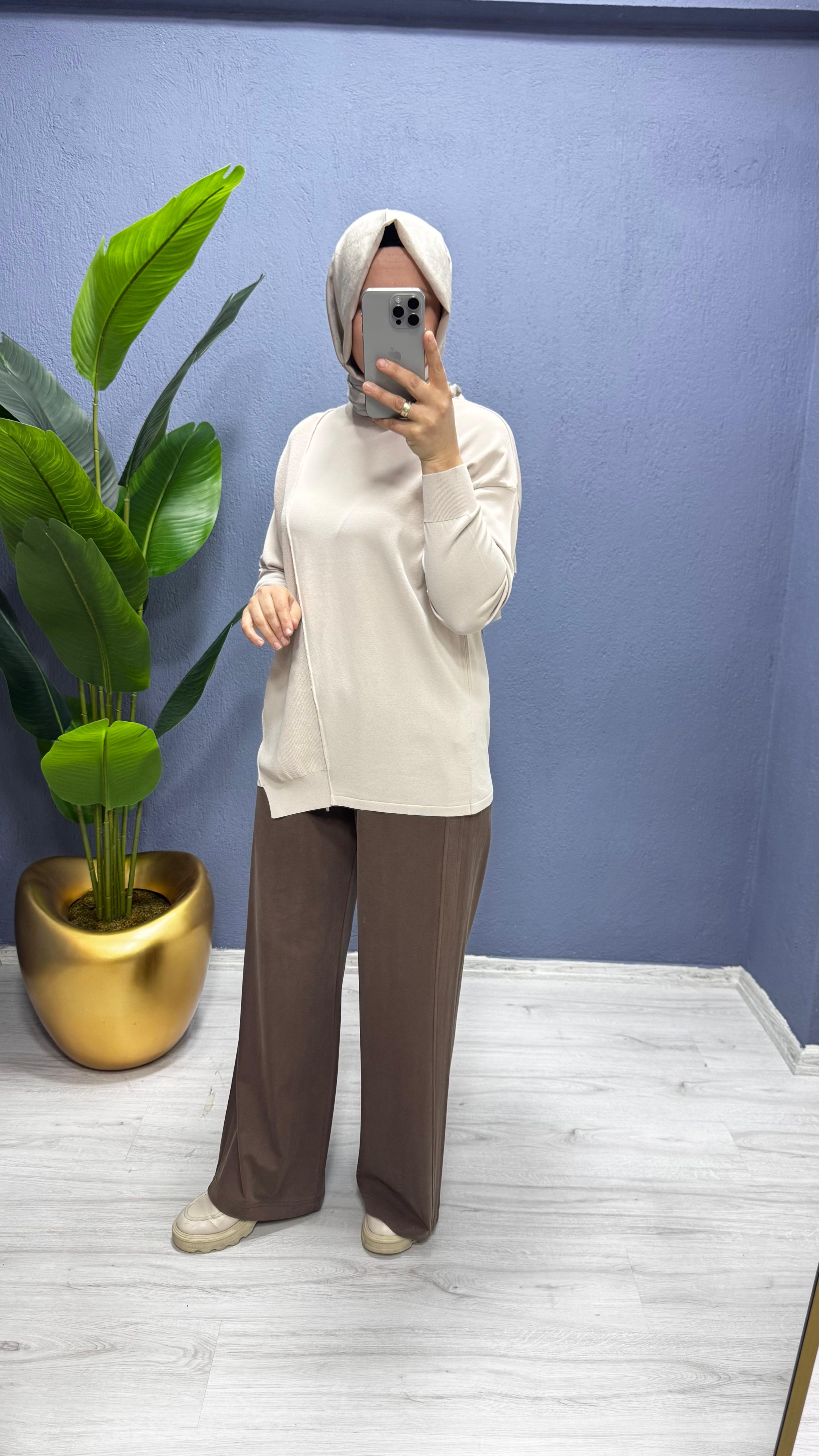 Sentez Doha Yanı Nevrülü  Pantolon (5622)