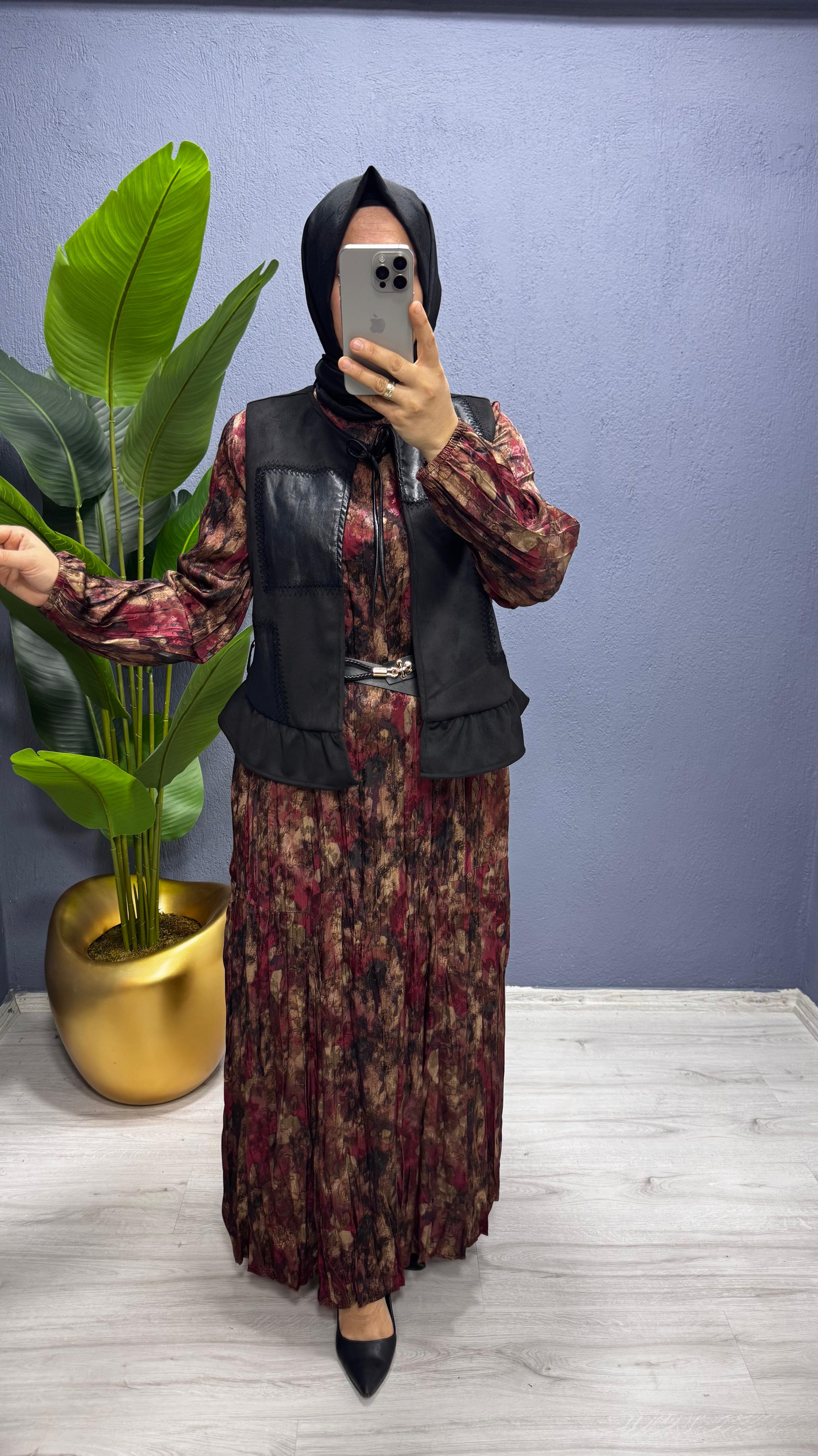 LissMore  Yelekli Elbise (6091)