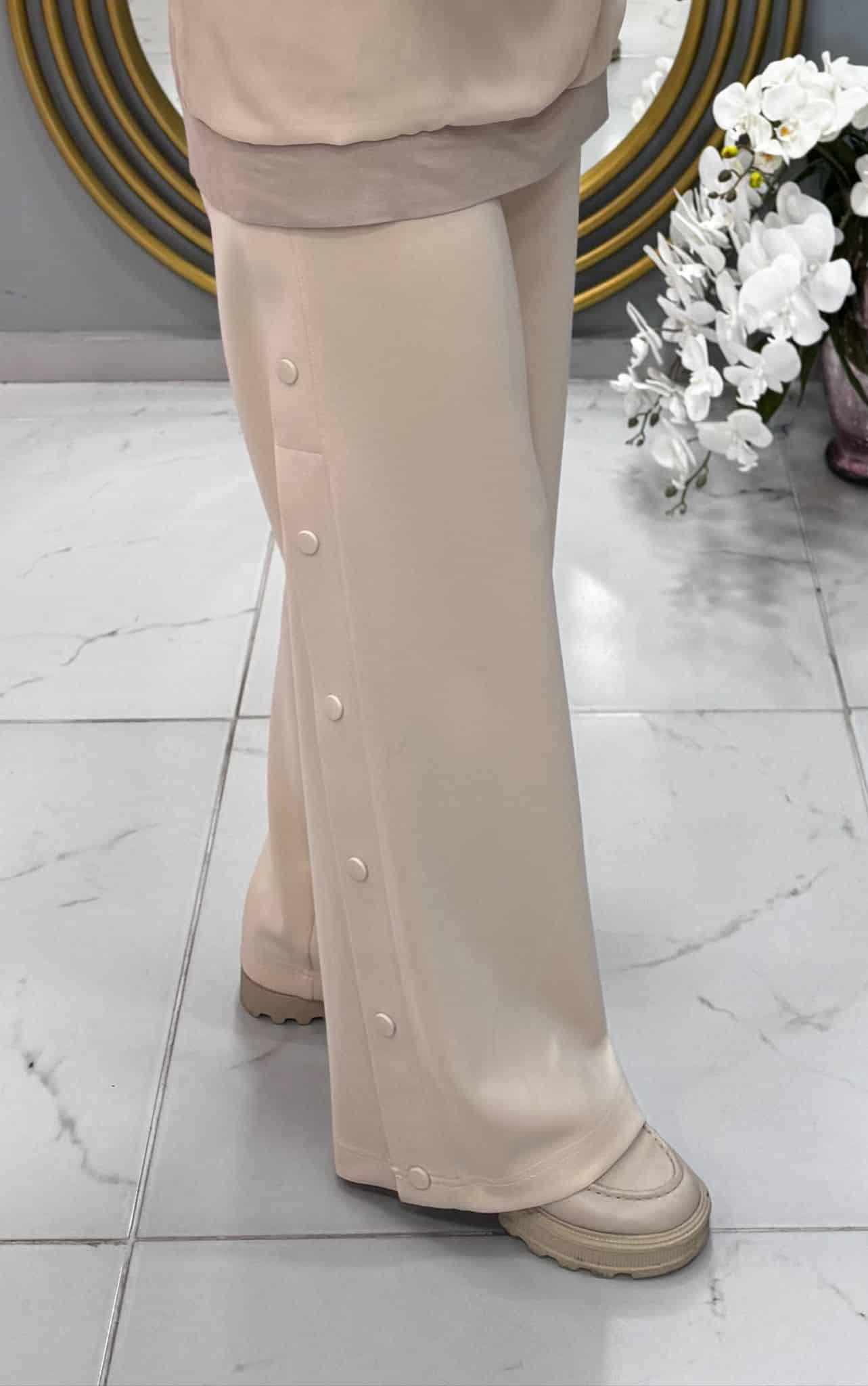 Sentez Tokyo Bambu Geniş Paça Pantolon (5569)