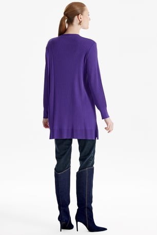 TIĞ TRİKO ASİMETRİK DETAYLI RAYON TUNİK (21278)
