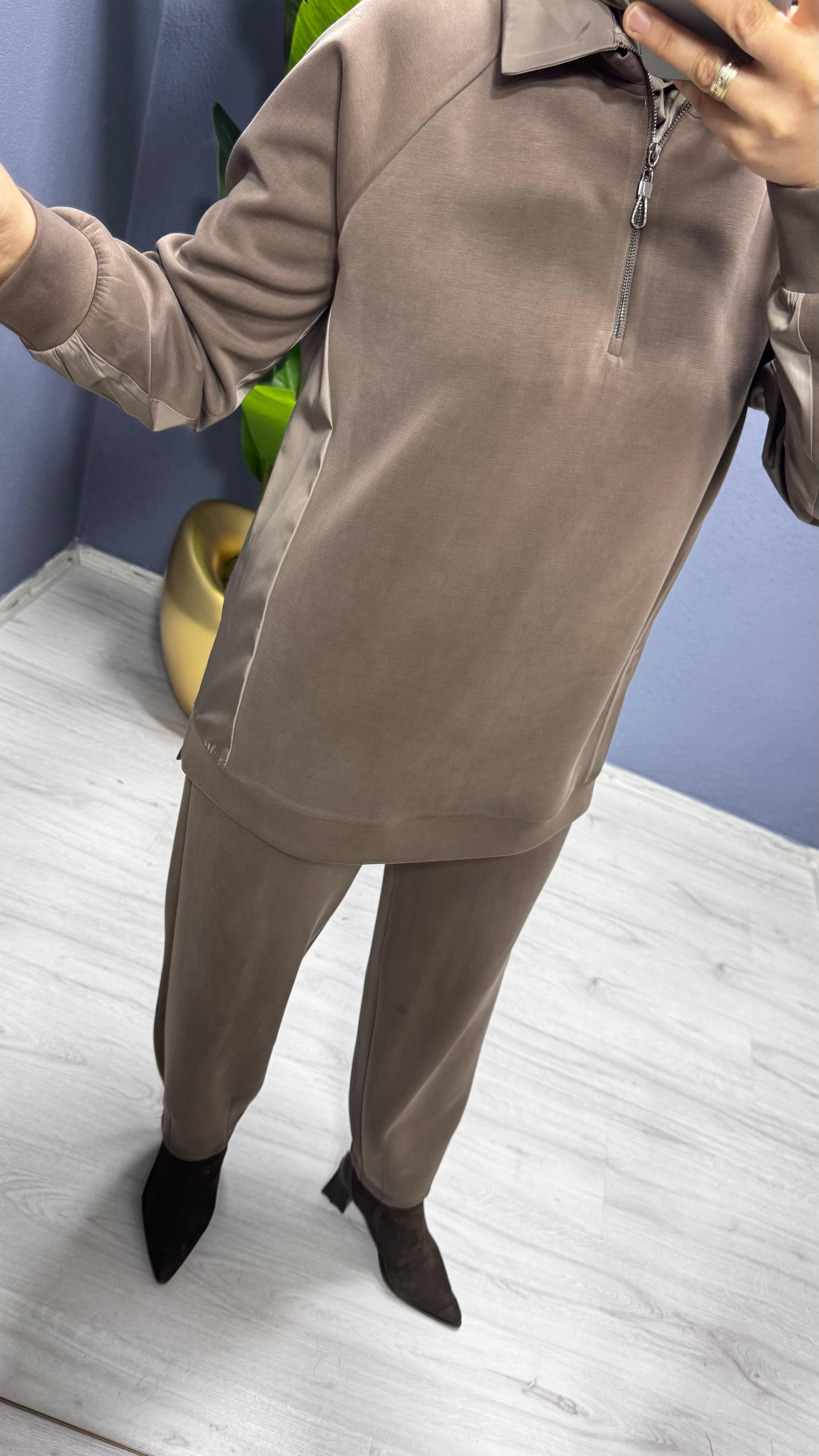 Tığ Triko   Pantolonlu Takım TKM.5040.01