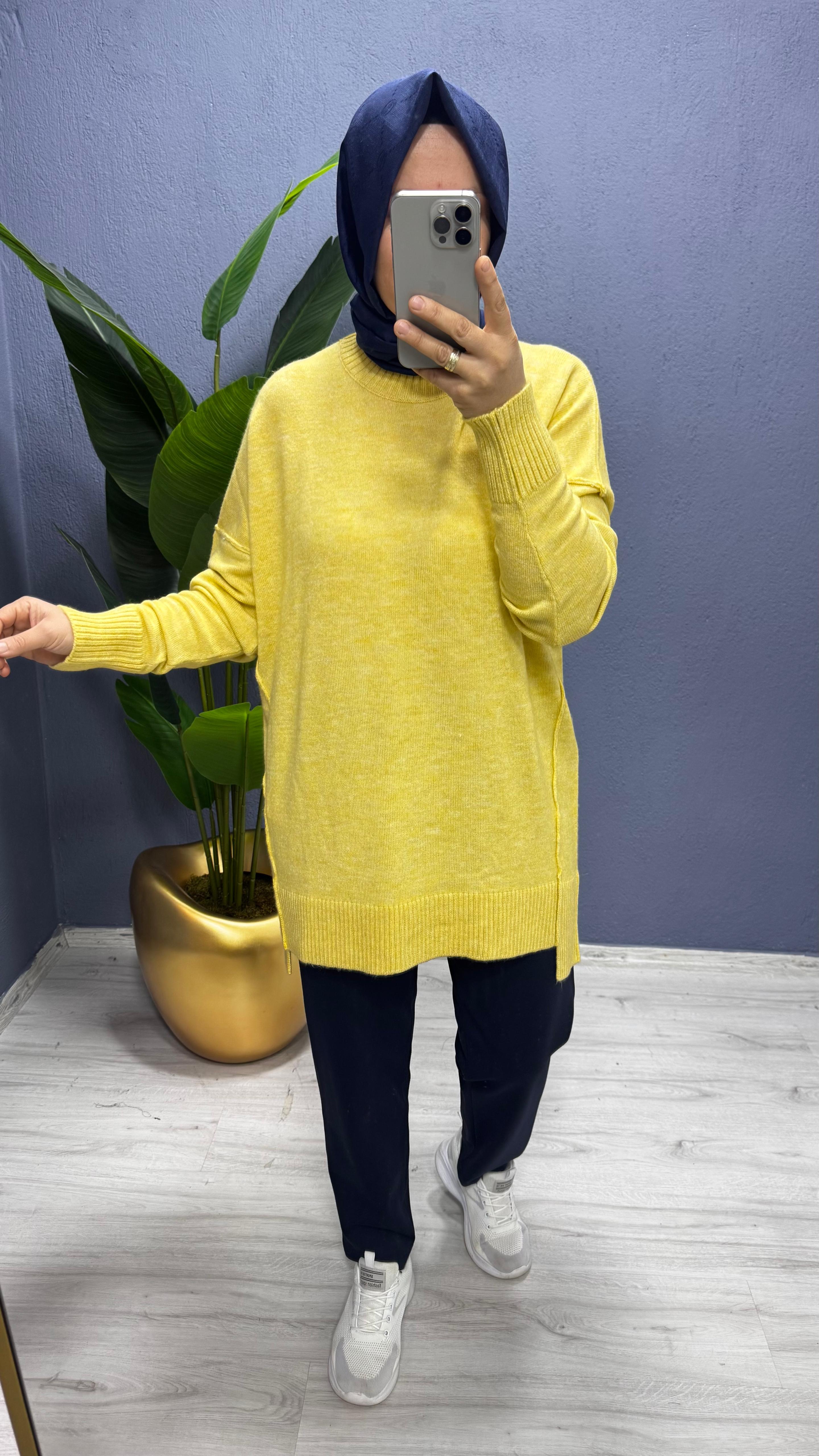 Tığ Triko Dikiş Detaylı Basıc Triko (TNK.21460.1)