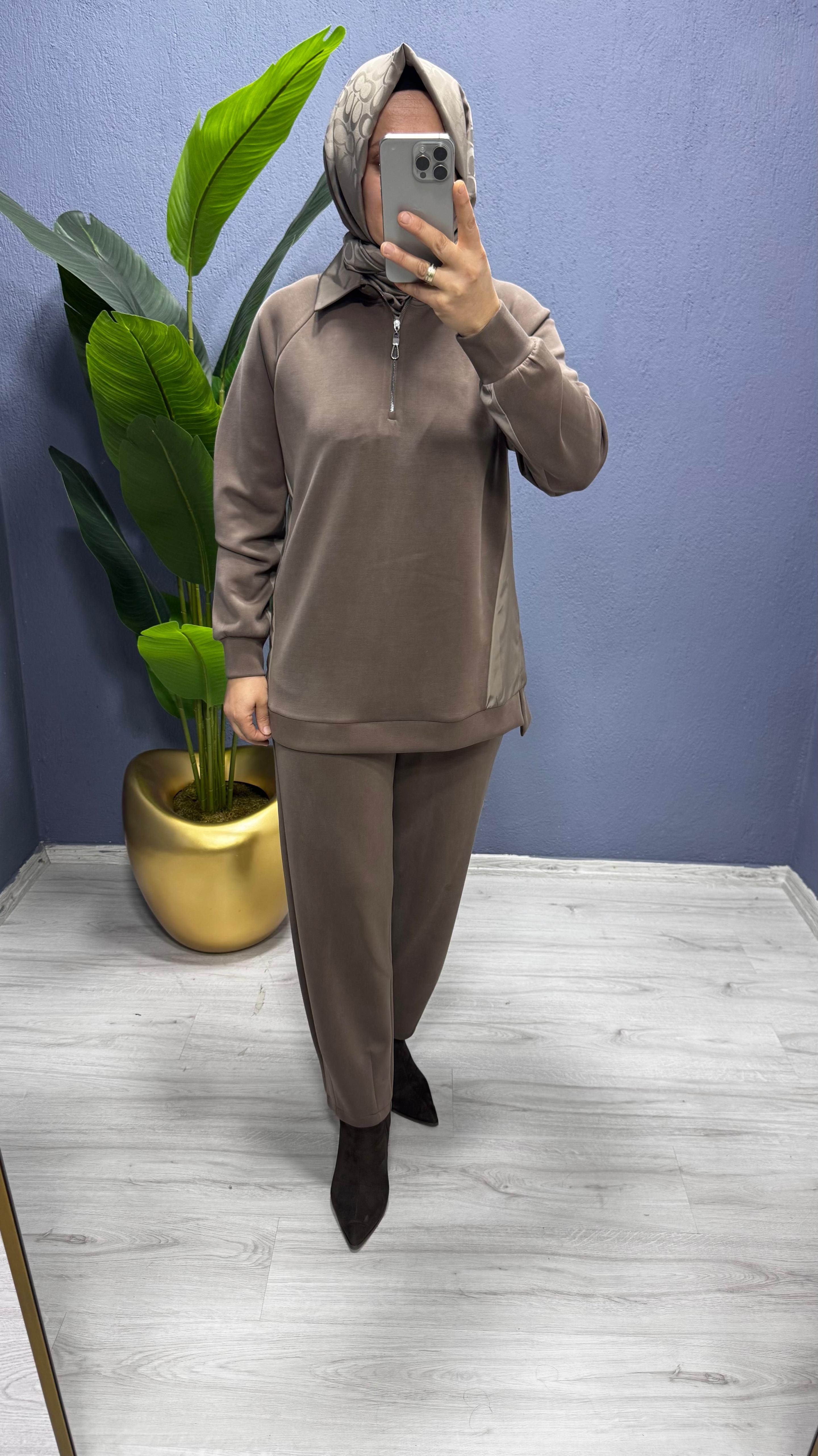 Tığ Triko   Pantolonlu Takım TKM.5040.01