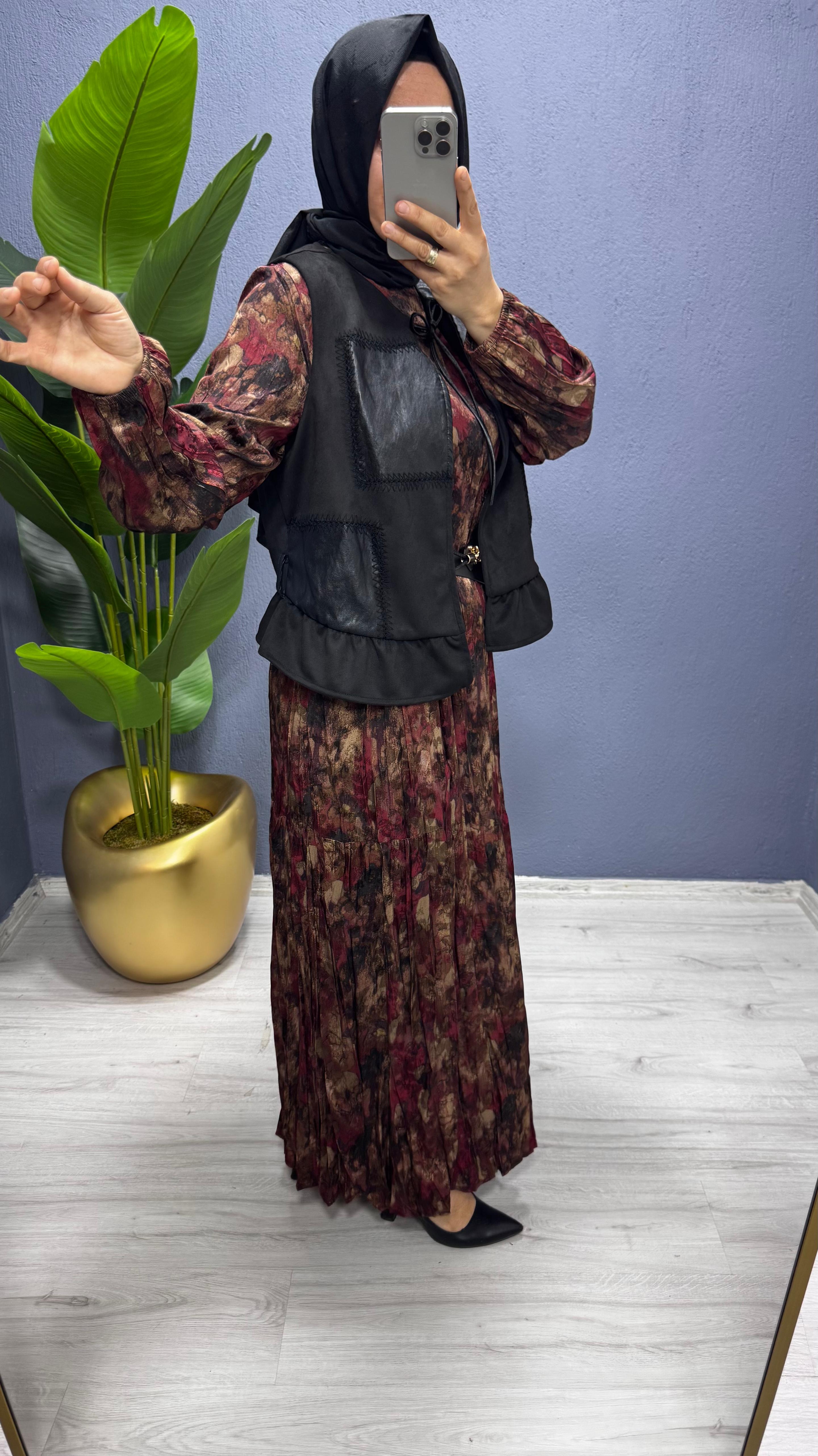 LissMore  Yelekli Elbise (6091)