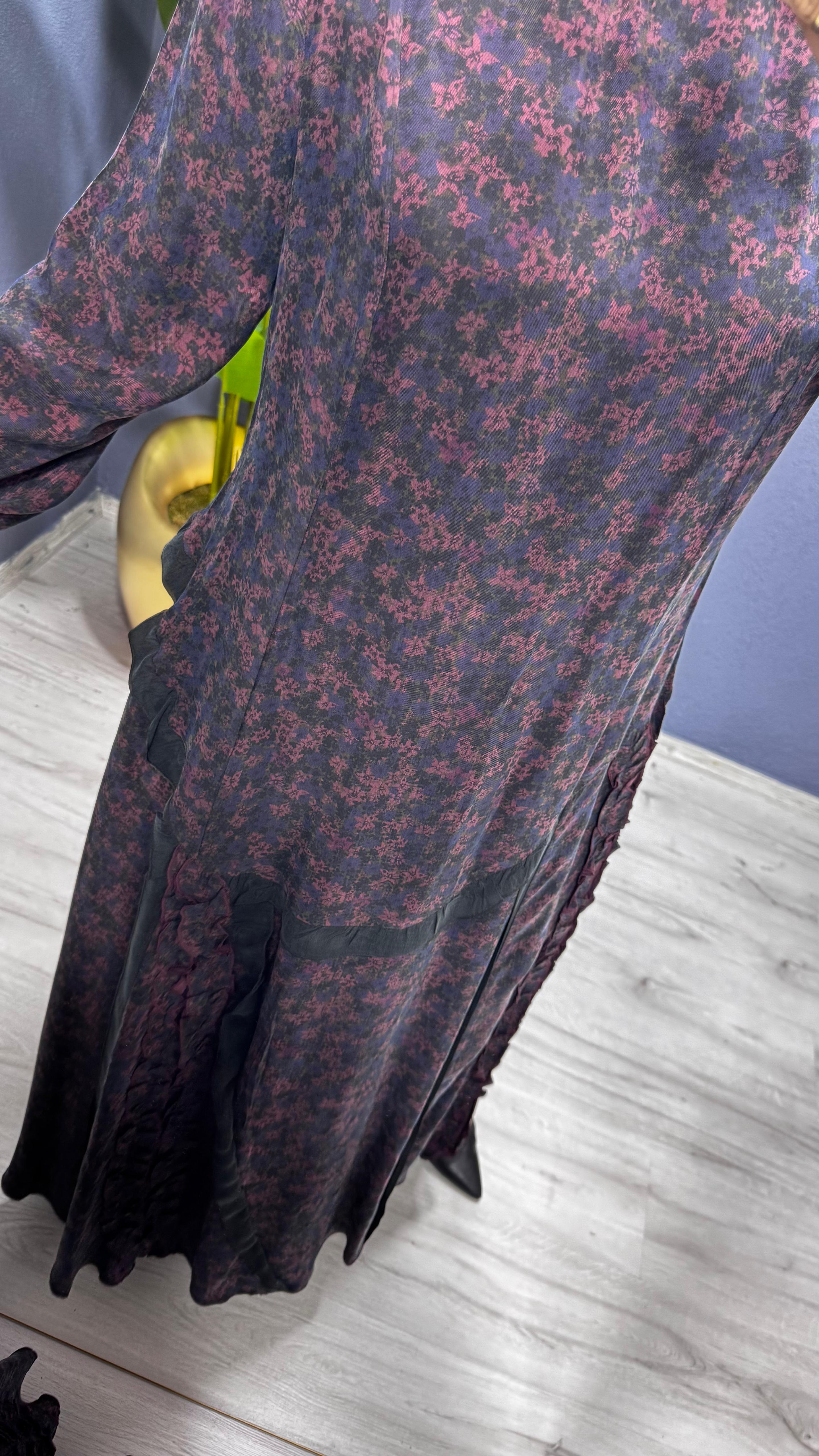 Misswhence Bordo Desenli Elbise (38829)