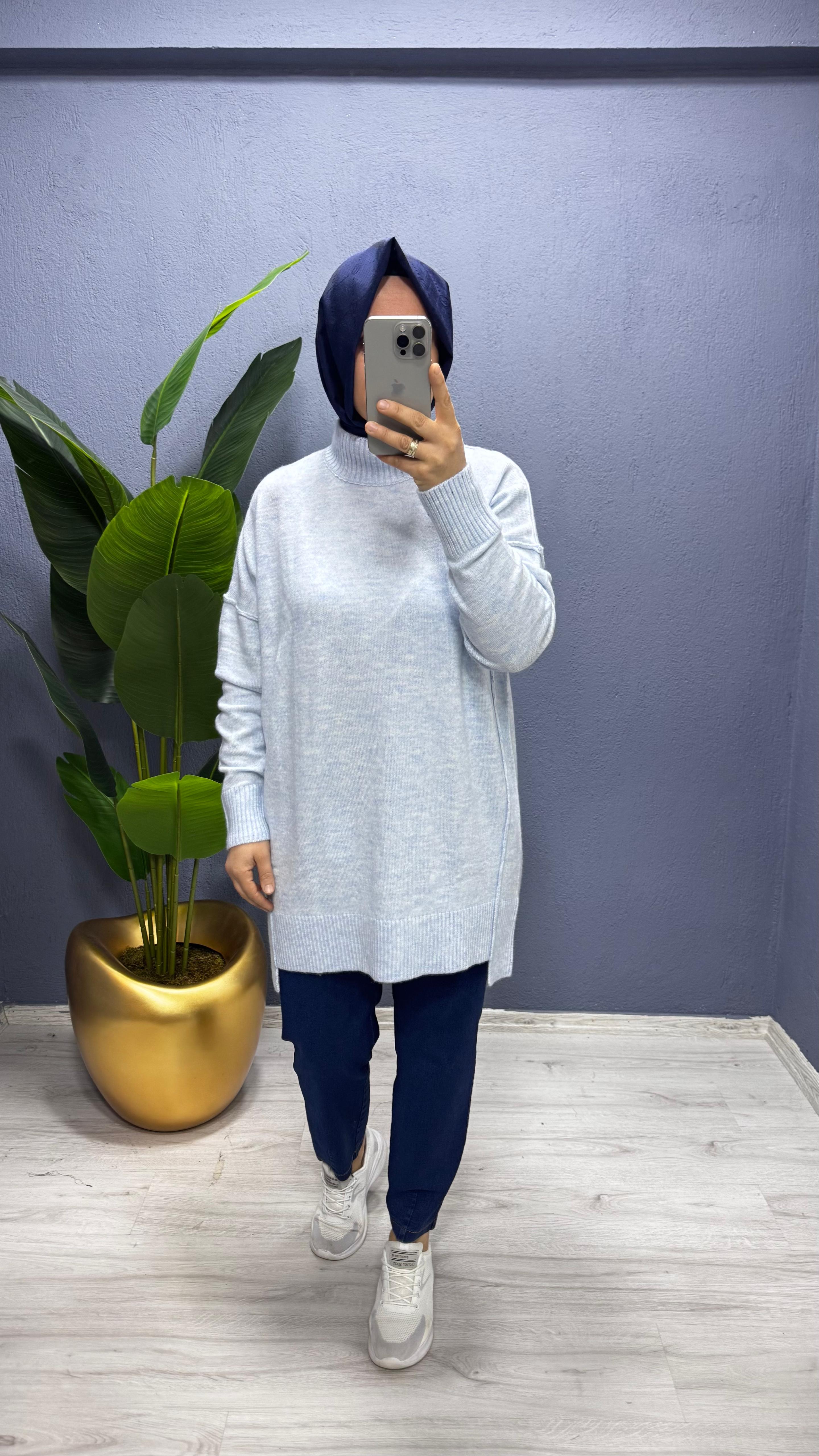 Tığ Triko Dikiş Detaylı Basıc Triko (TNK.21460.1)