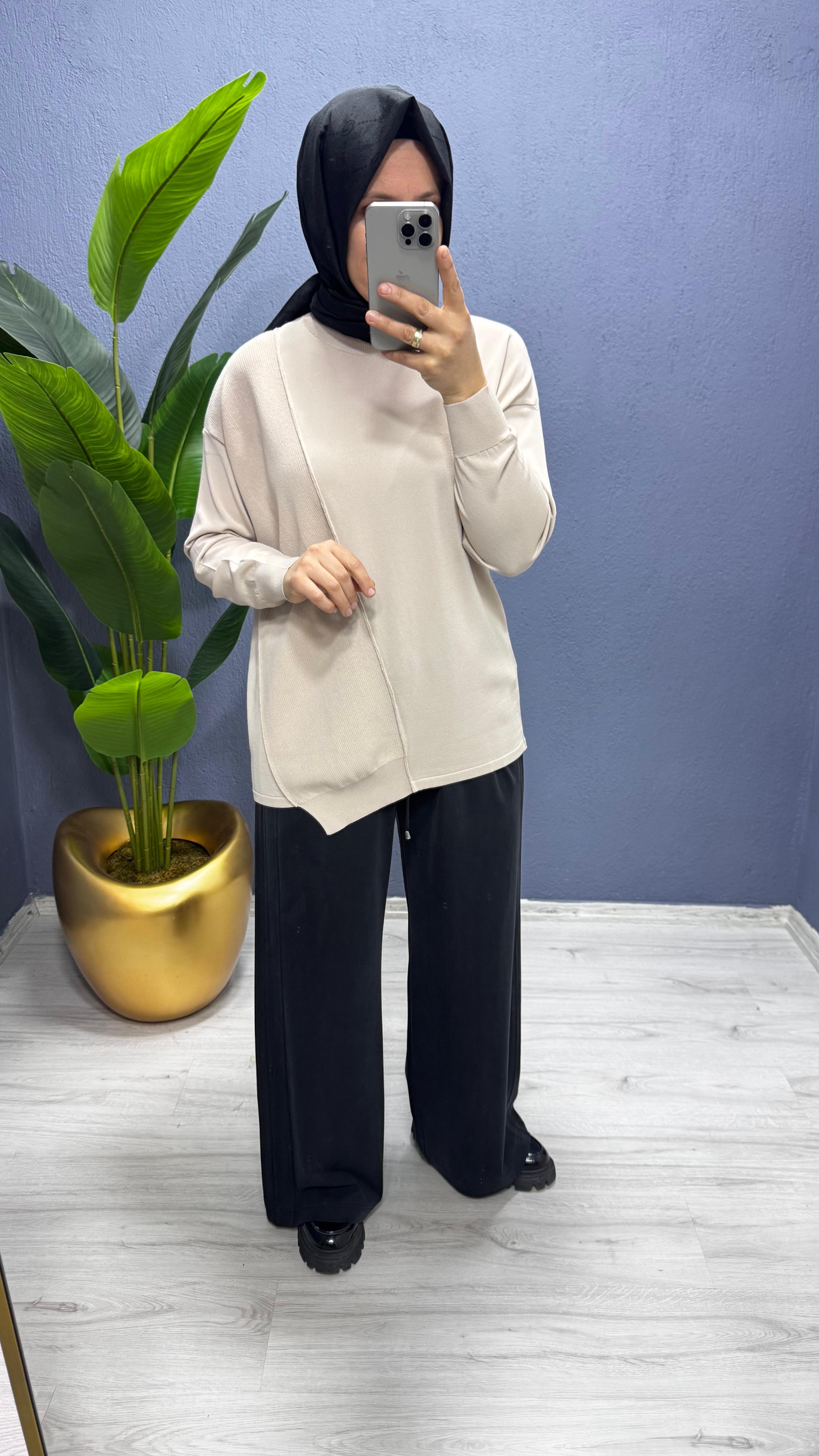 Sentez Doha Yanı Nevrülü  Pantolon (5622)