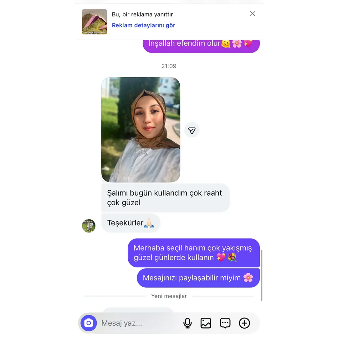 Şal ve eşarp müşteri memnuniyeti 2