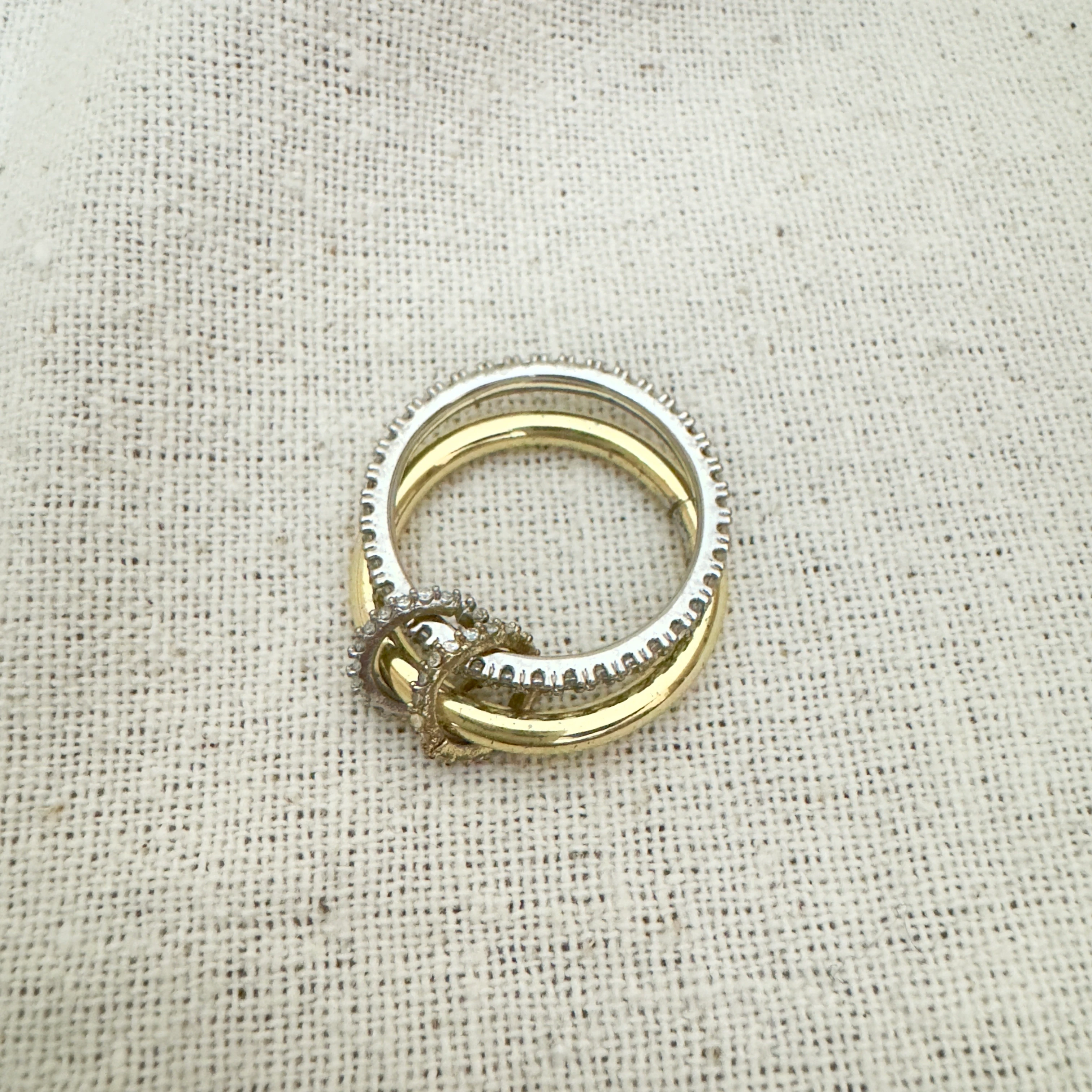 Çift Renk İkili Yüzük