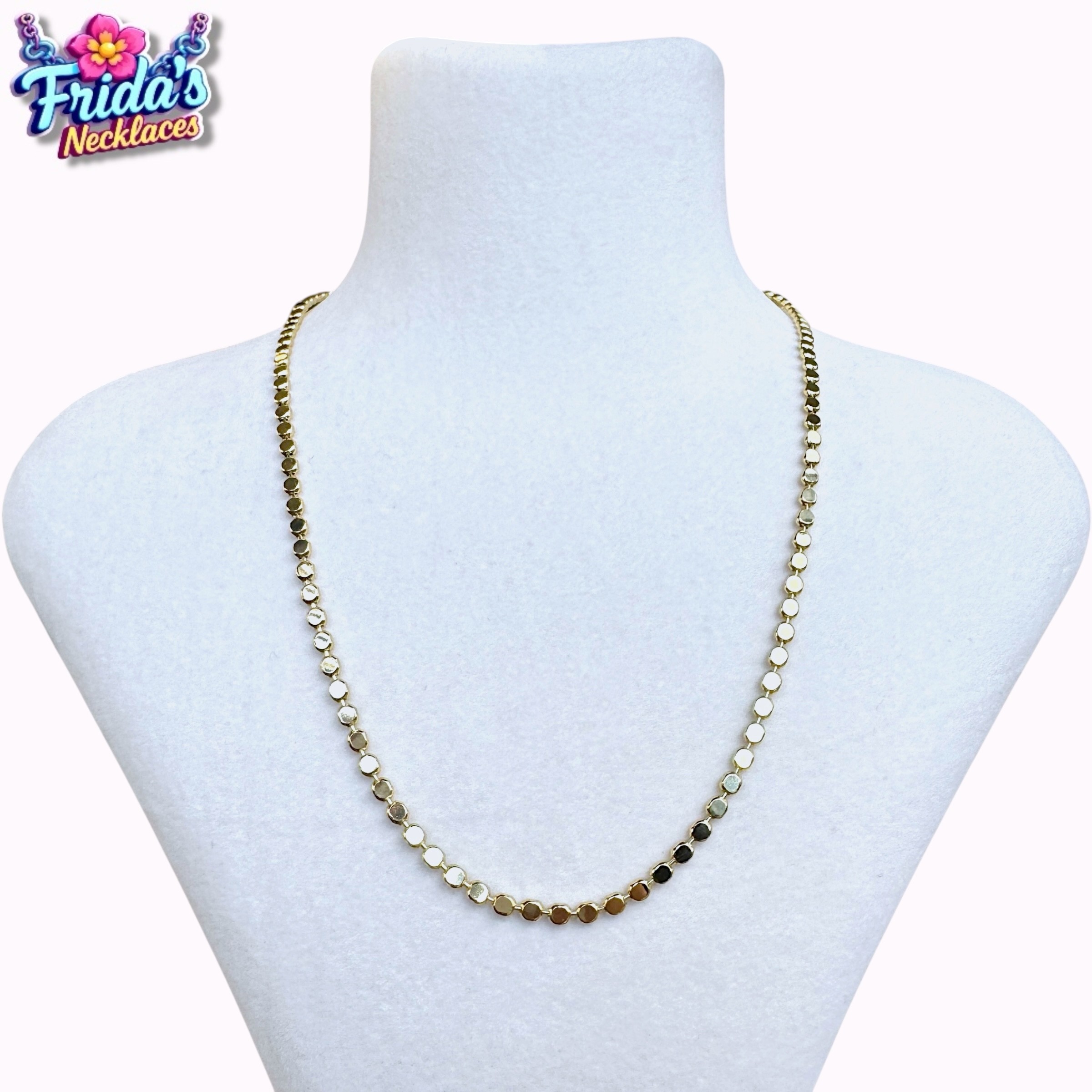 VIP Seri Gold Uzun Ezme Pul Zincir