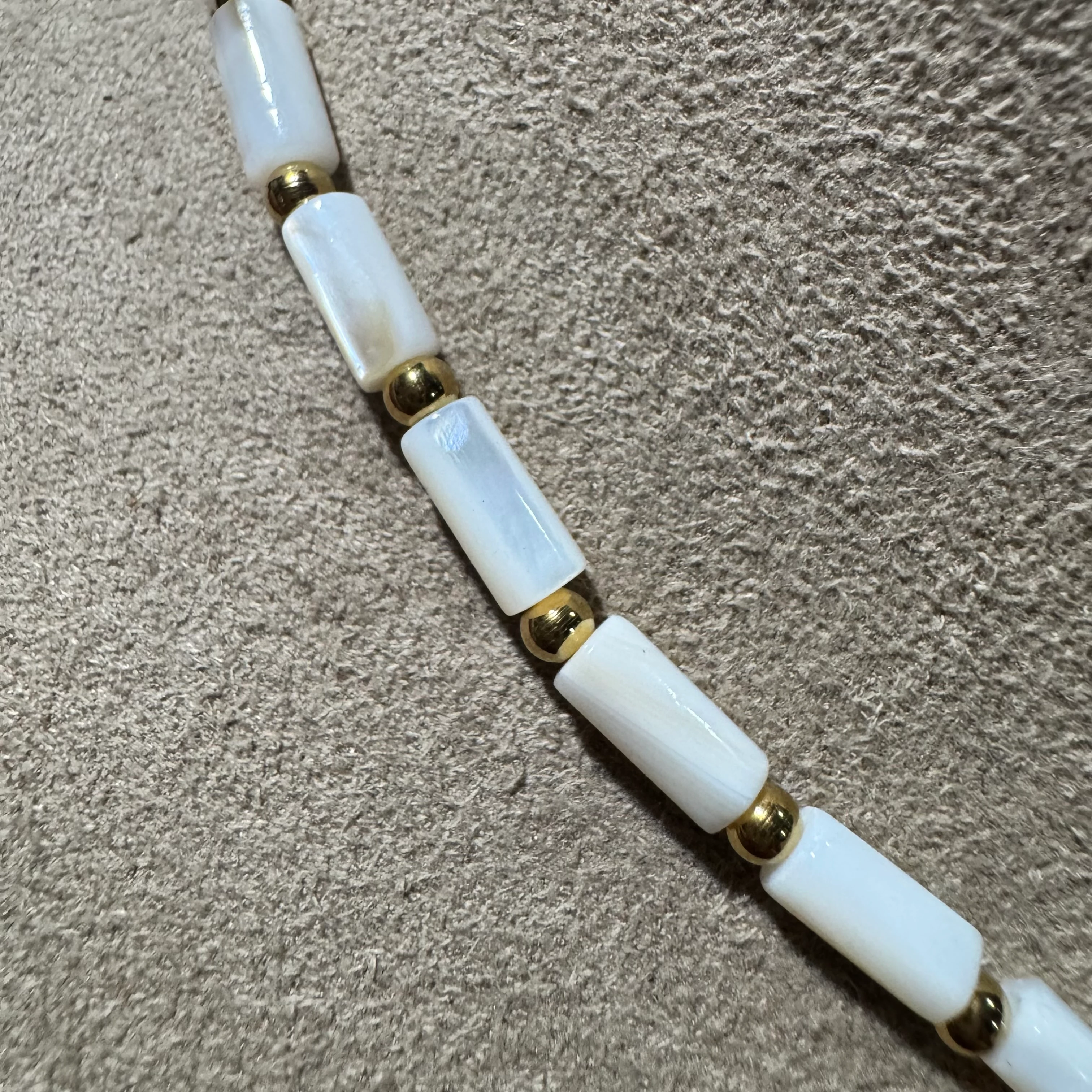 Doğal Sedef Yelpaze Tasarım Çelik Kolye