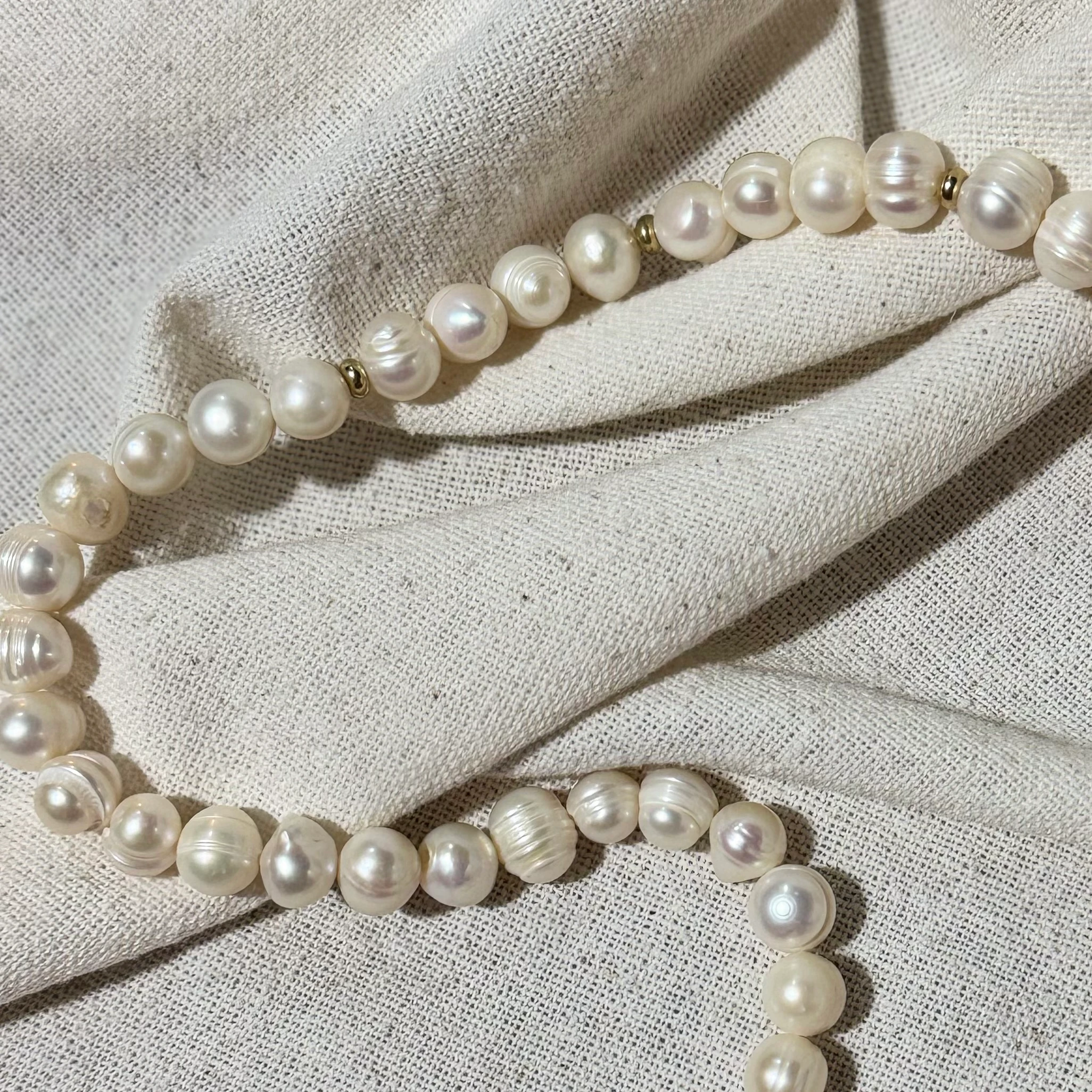 Doğal İnci Seramik Göz Tasarım Kolye