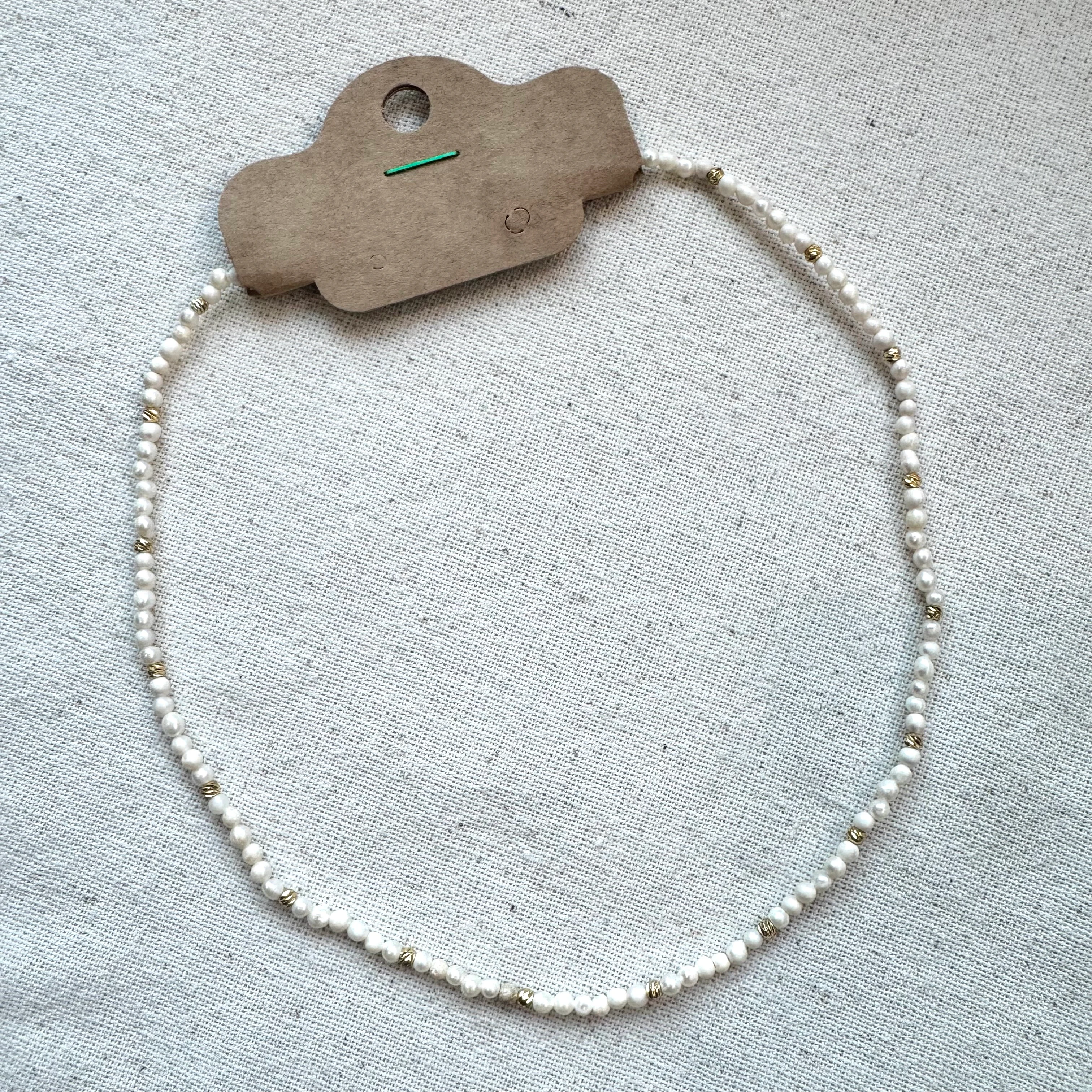 Doğal İnci Minimal Kolye