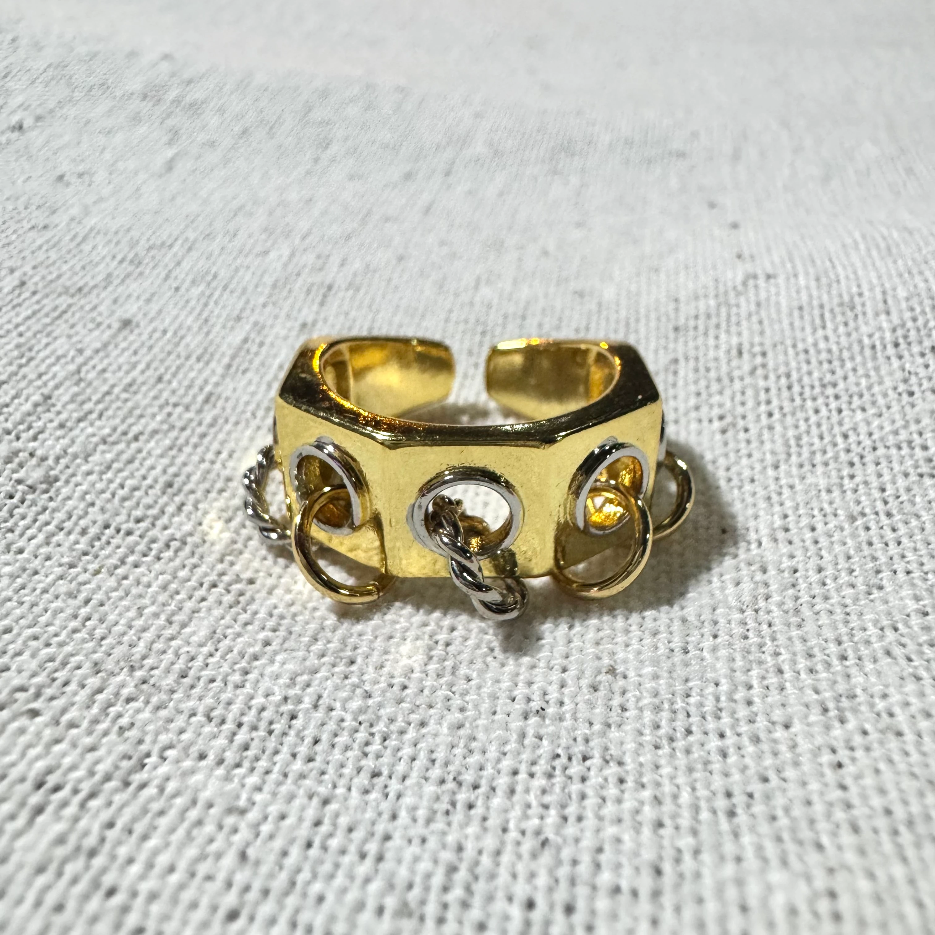 Çift Renk Halkalı Tasarım Yüzük