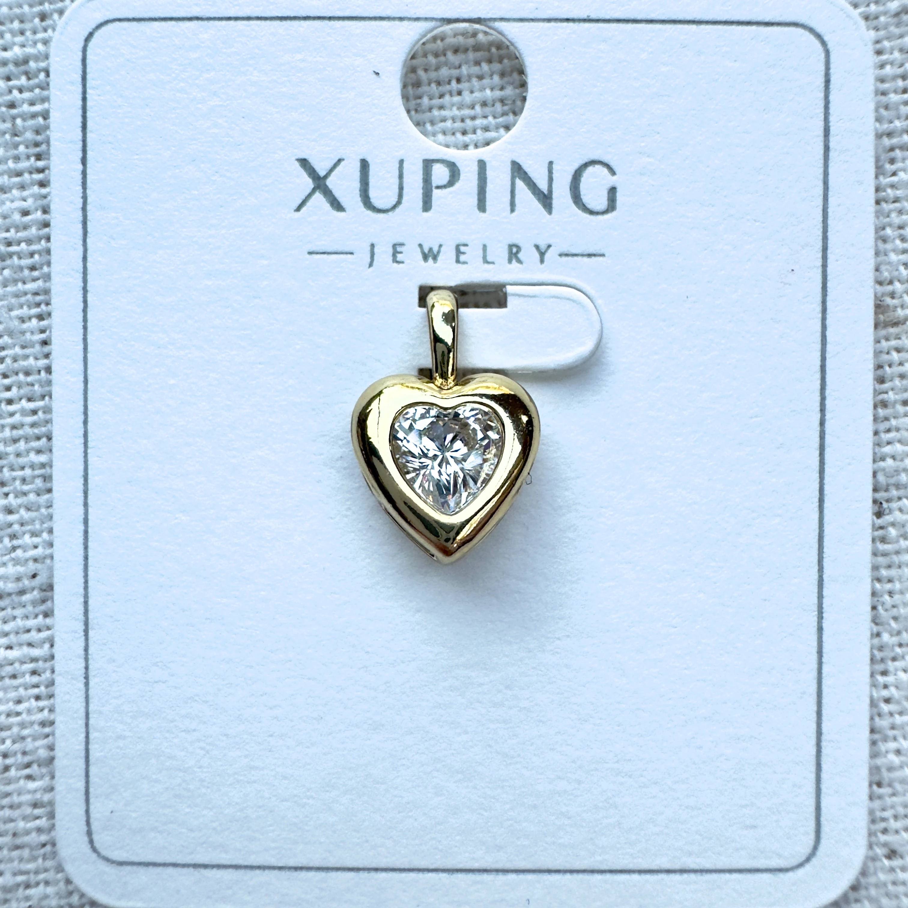 Taşlı Kalp Kolye Ucu