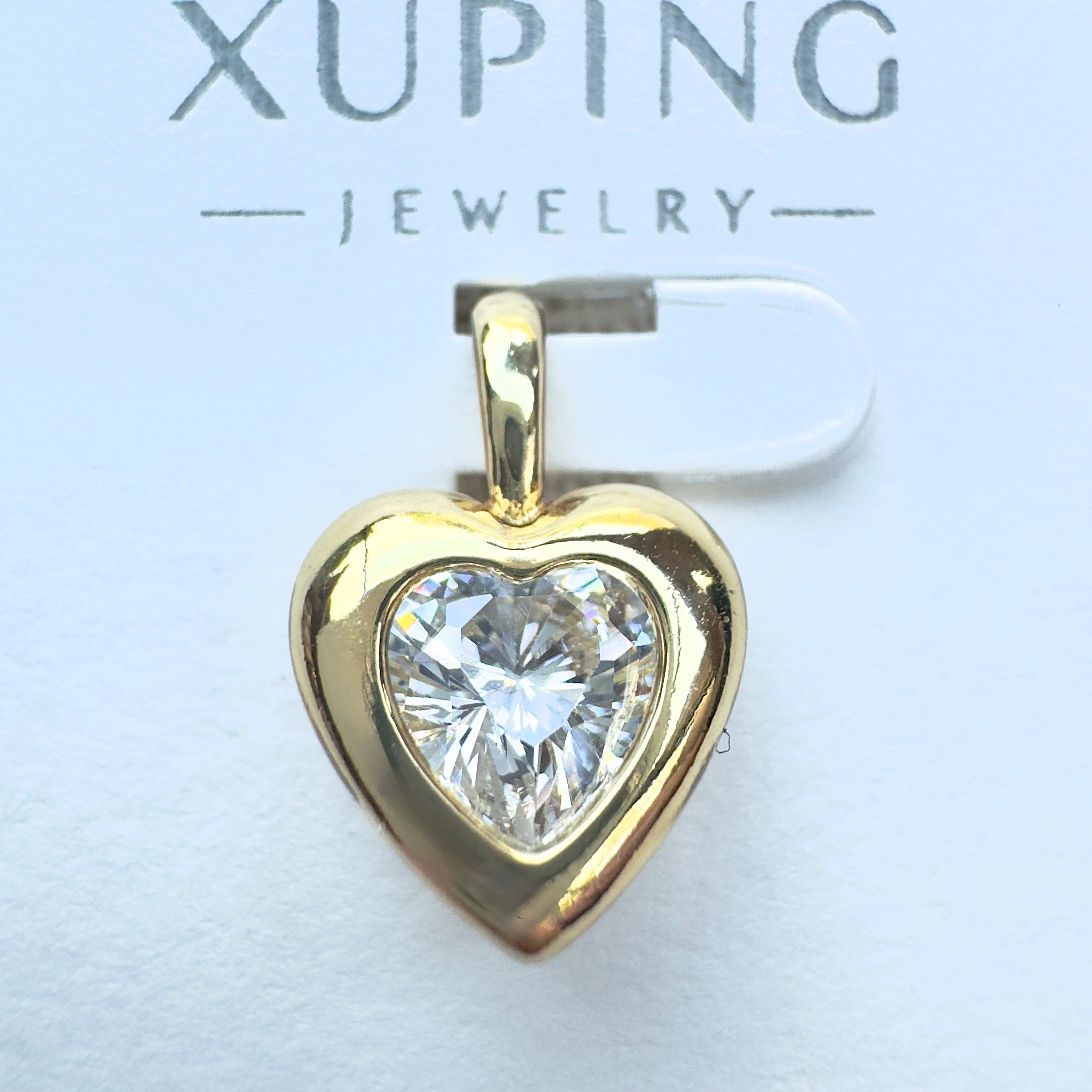 Taşlı Kalp Kolye Ucu