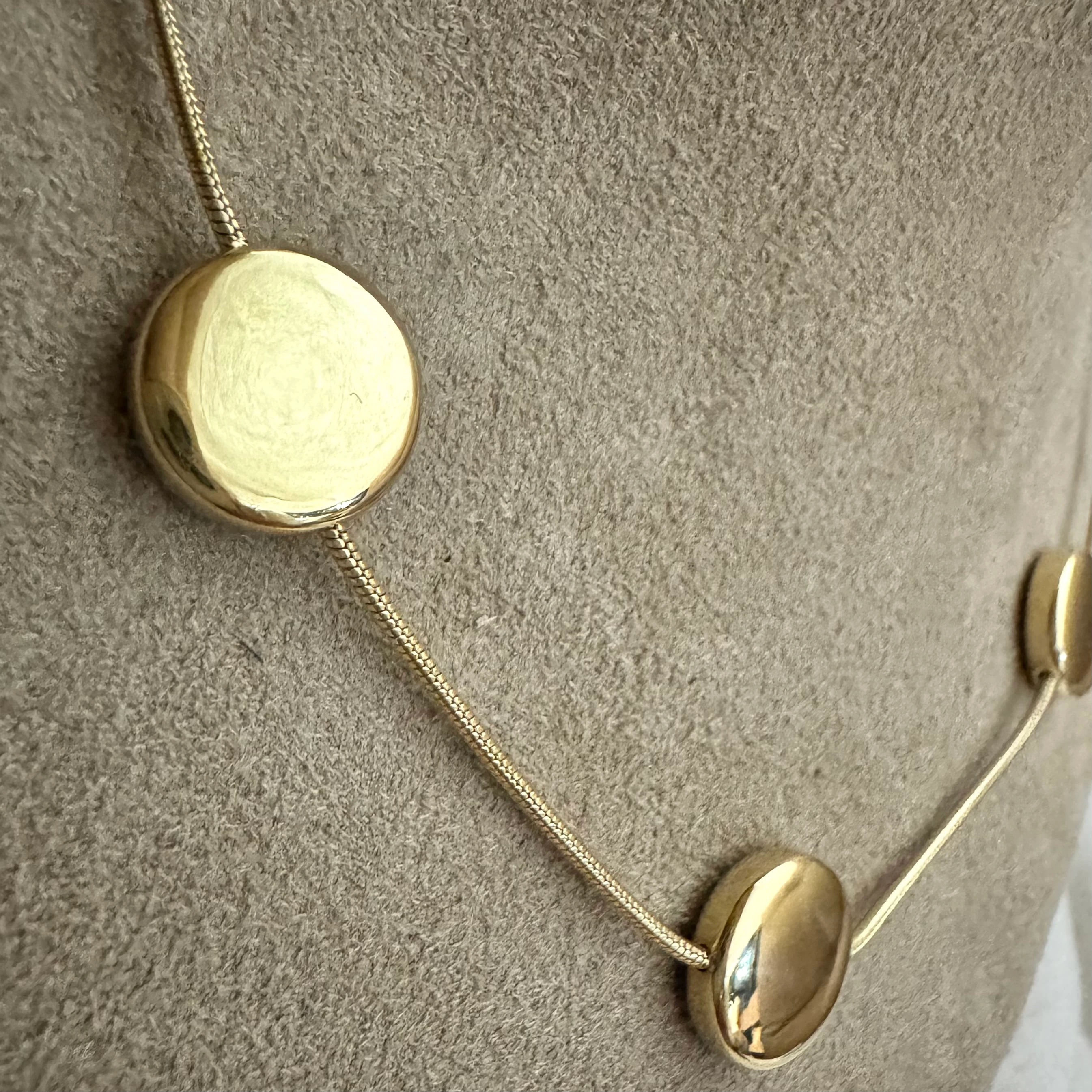 Yuvarlak Ezme Çelik Kolye