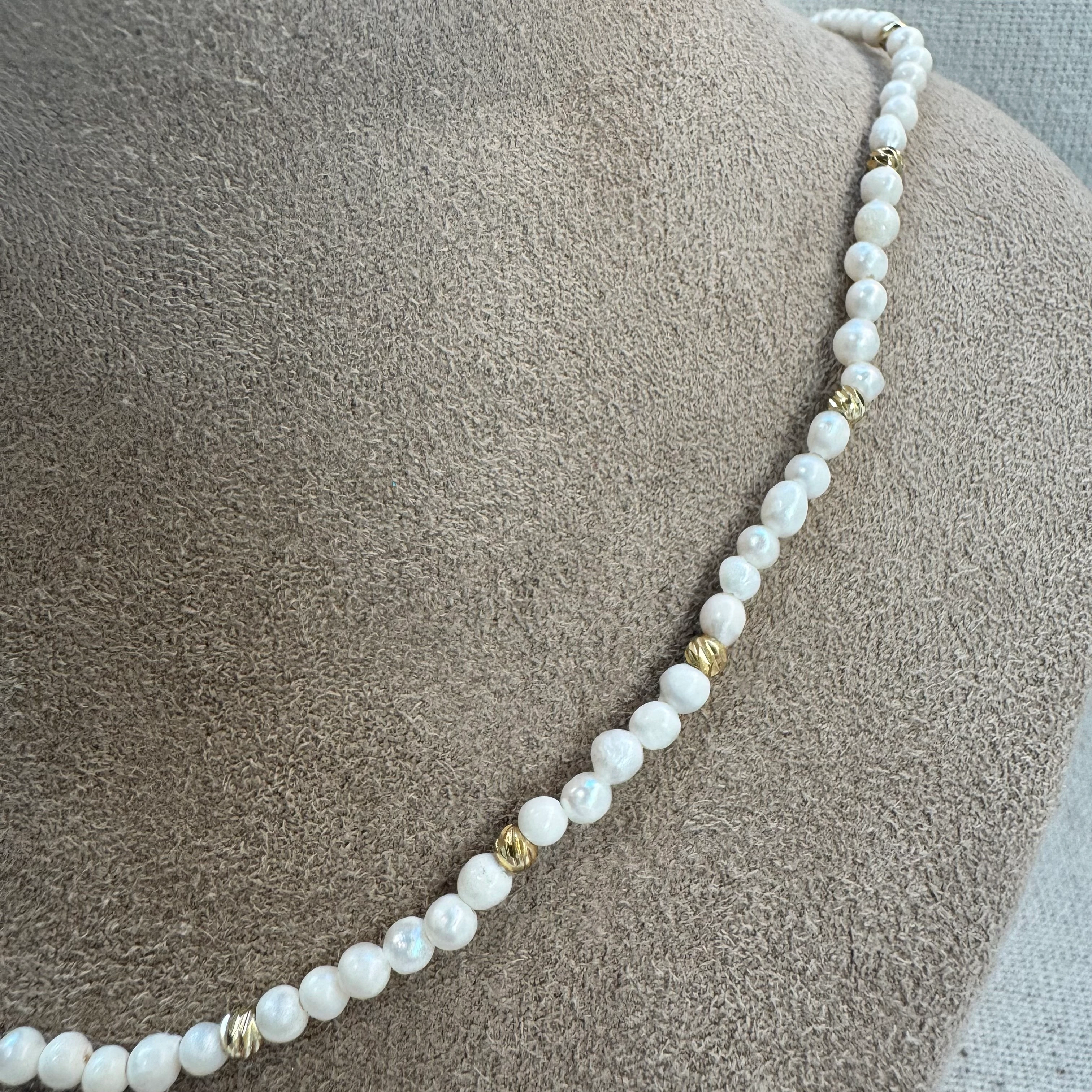 Doğal İnci Minimal Kolye