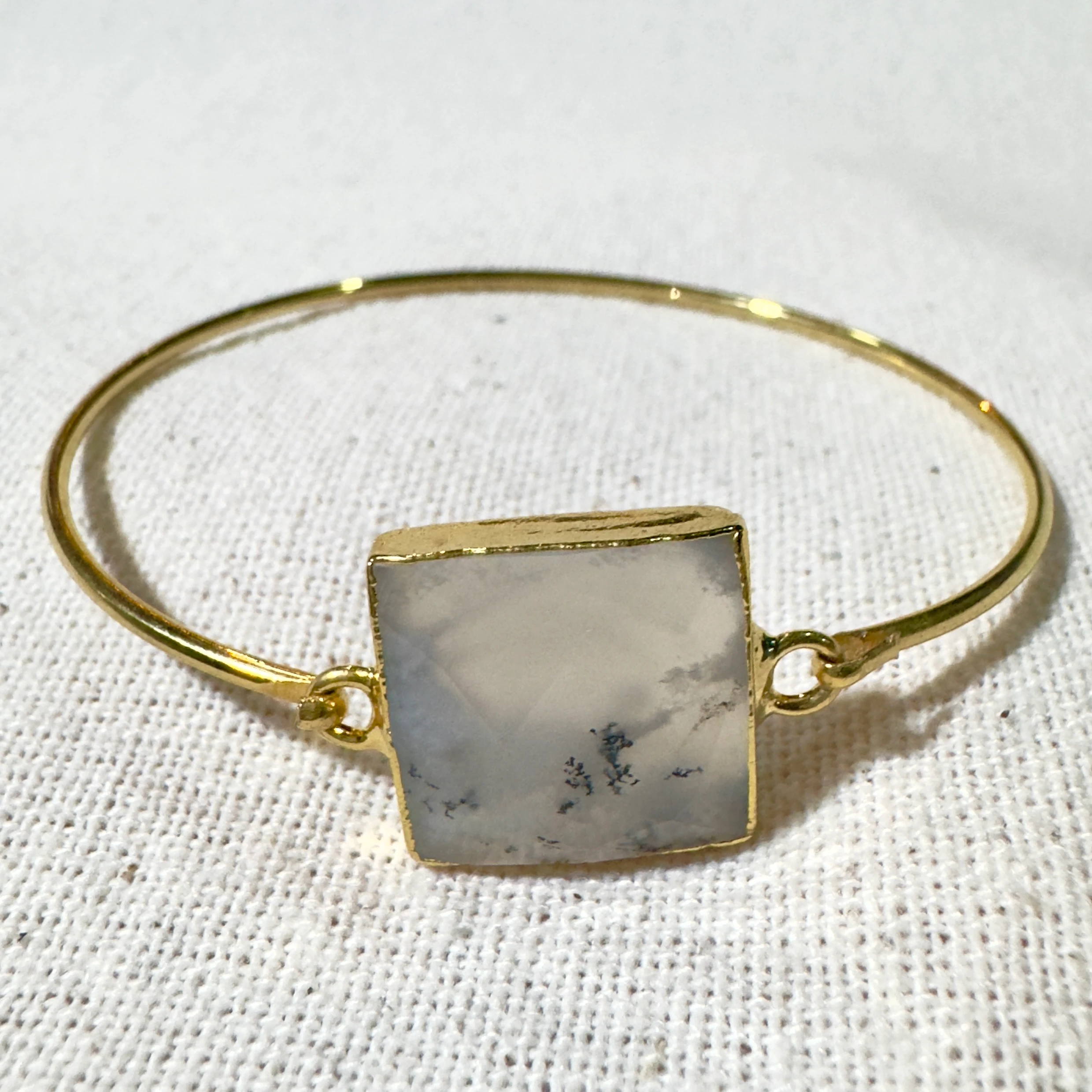 Doğal Taş Çelik Bilezik