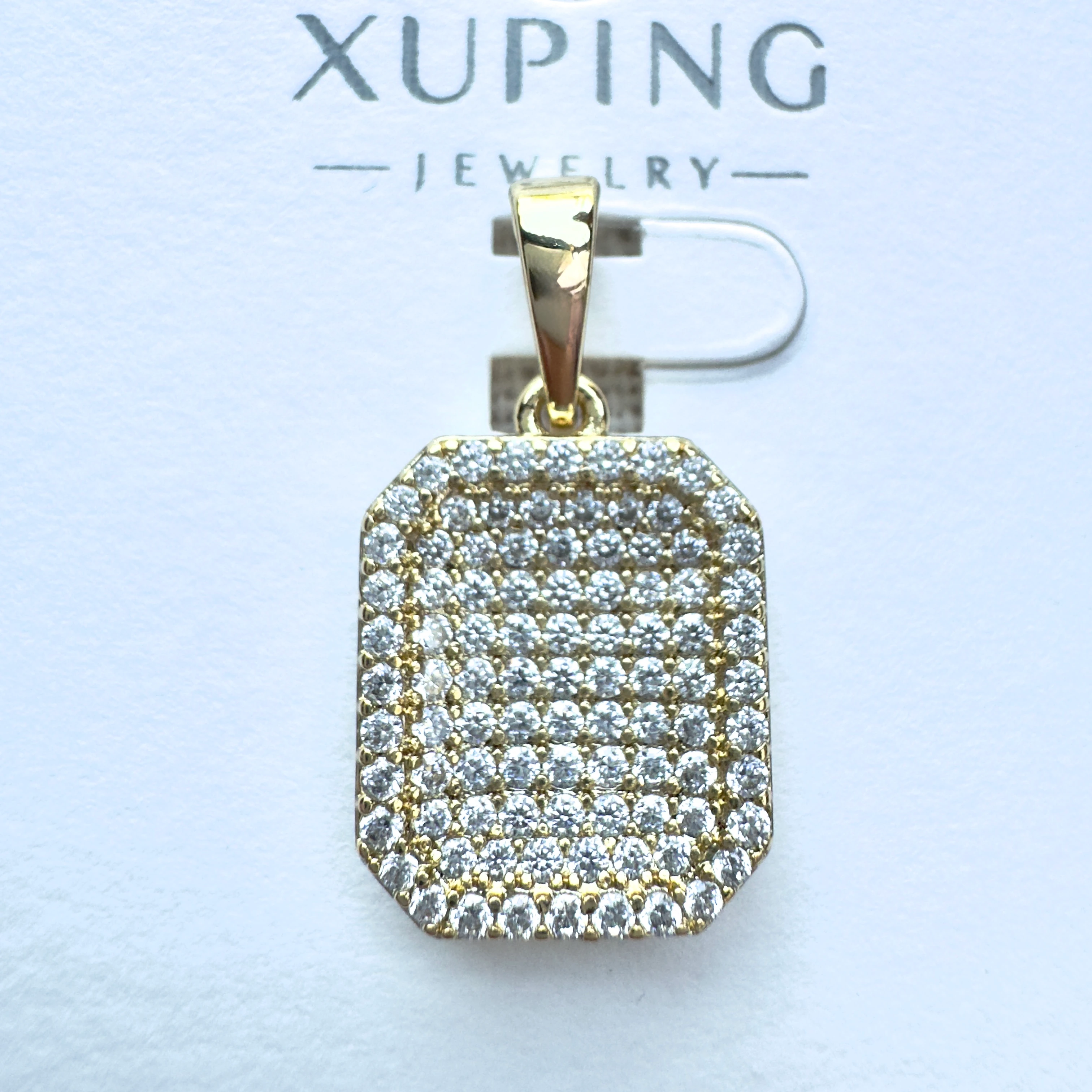 Dikdörtgen Zirkon Kolye Ucu