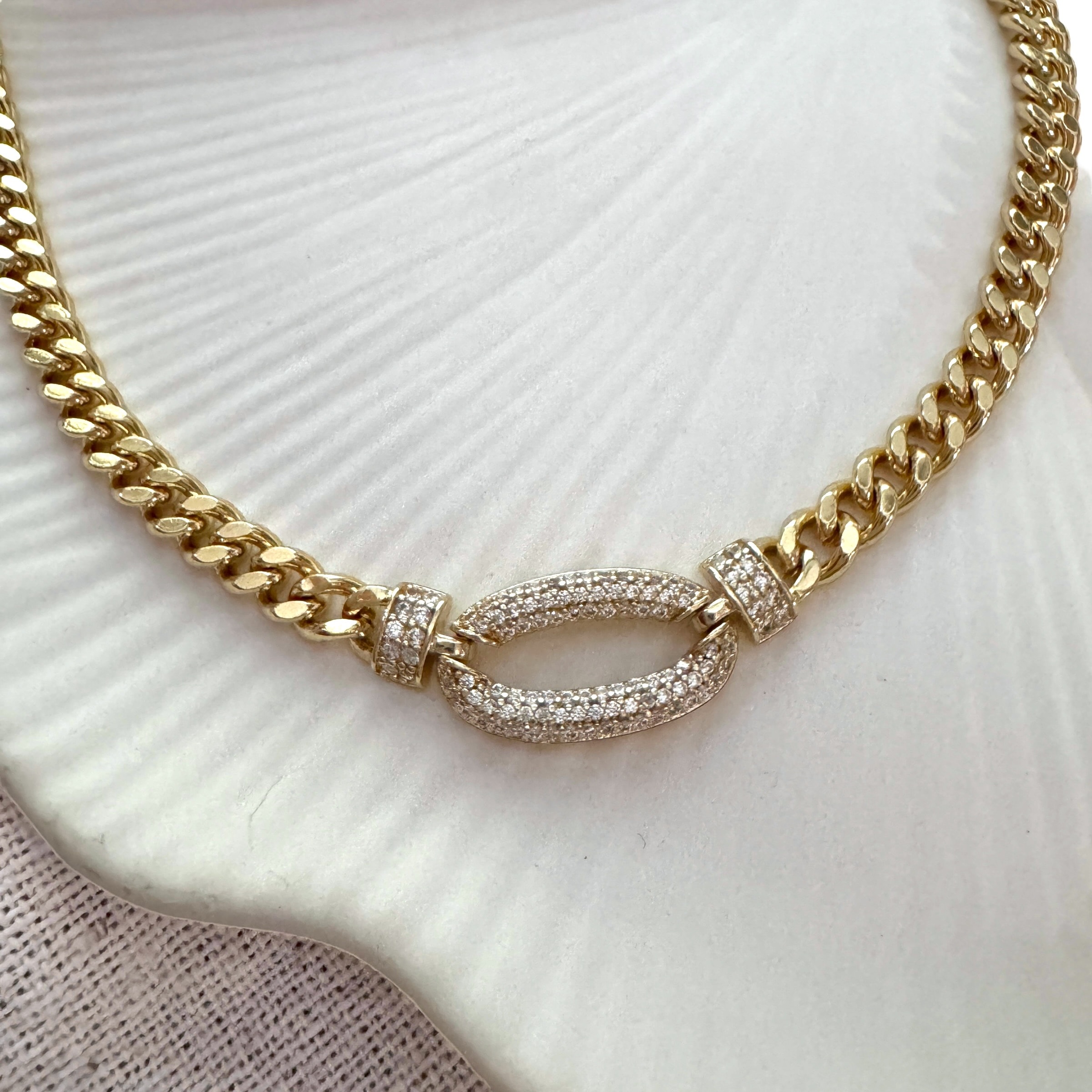 VIP Seri Taşlı Oval Kolye Bileklik Set
