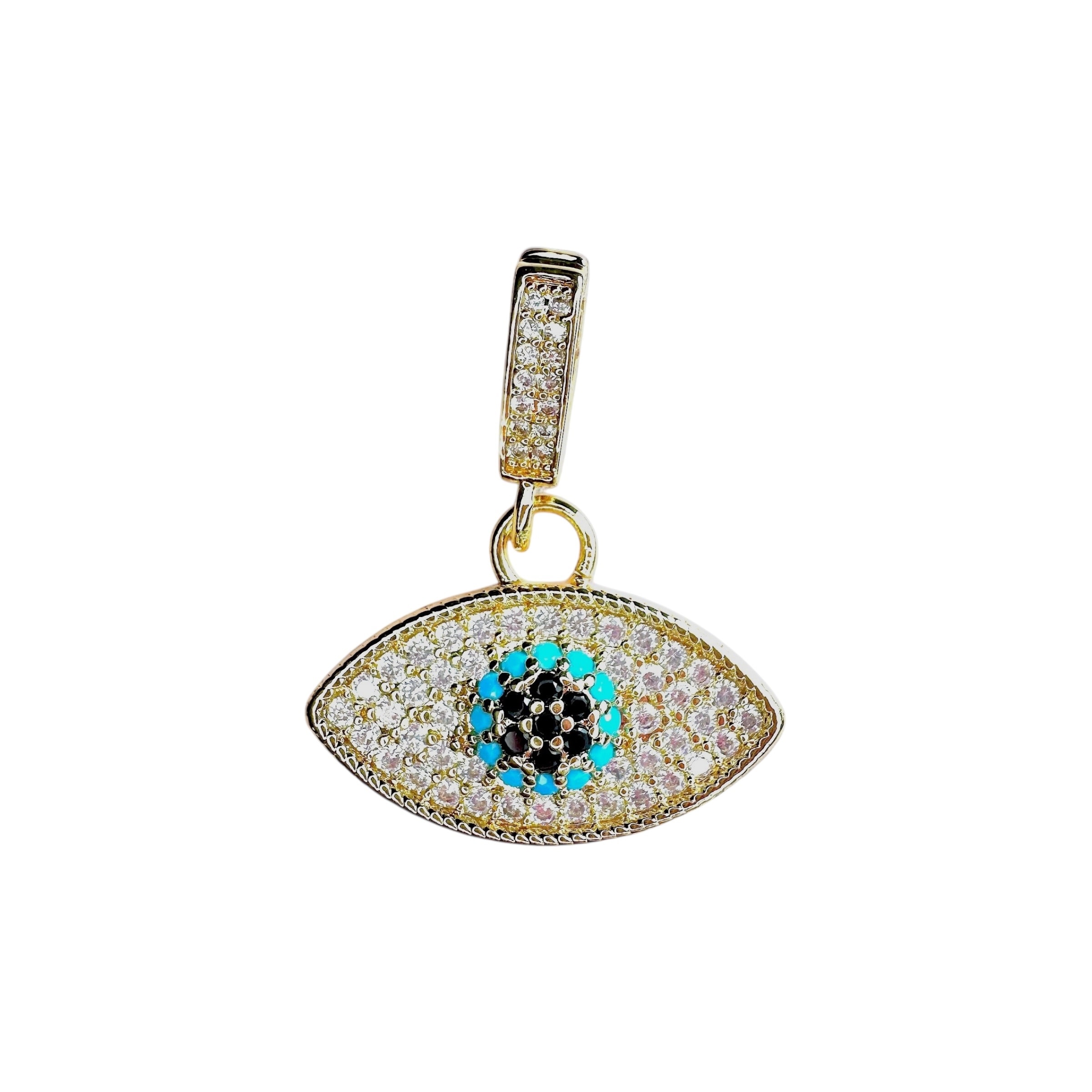 Gold Taşlı Göz Charm