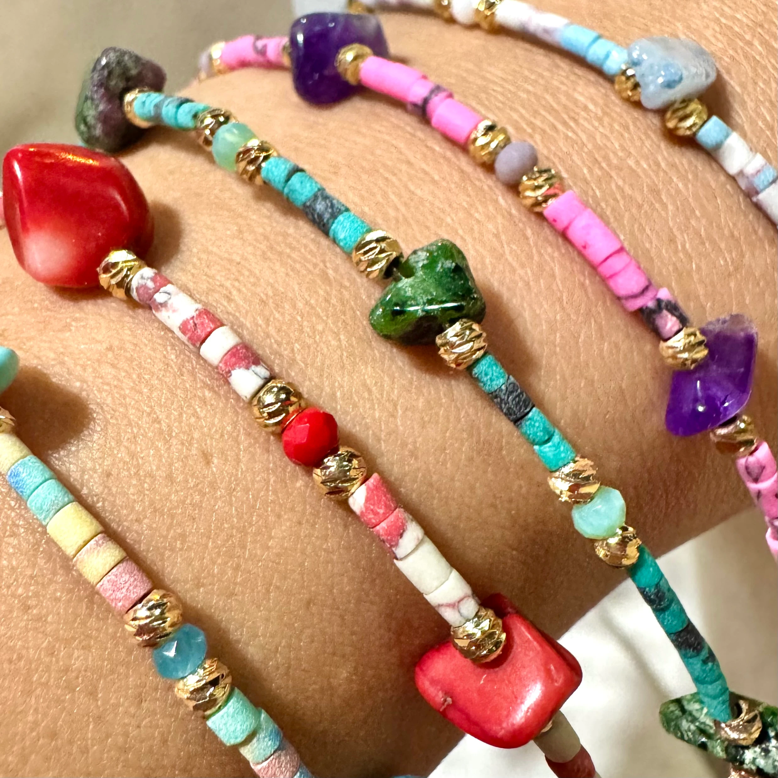 Doğal Taş Minimal Bileklik