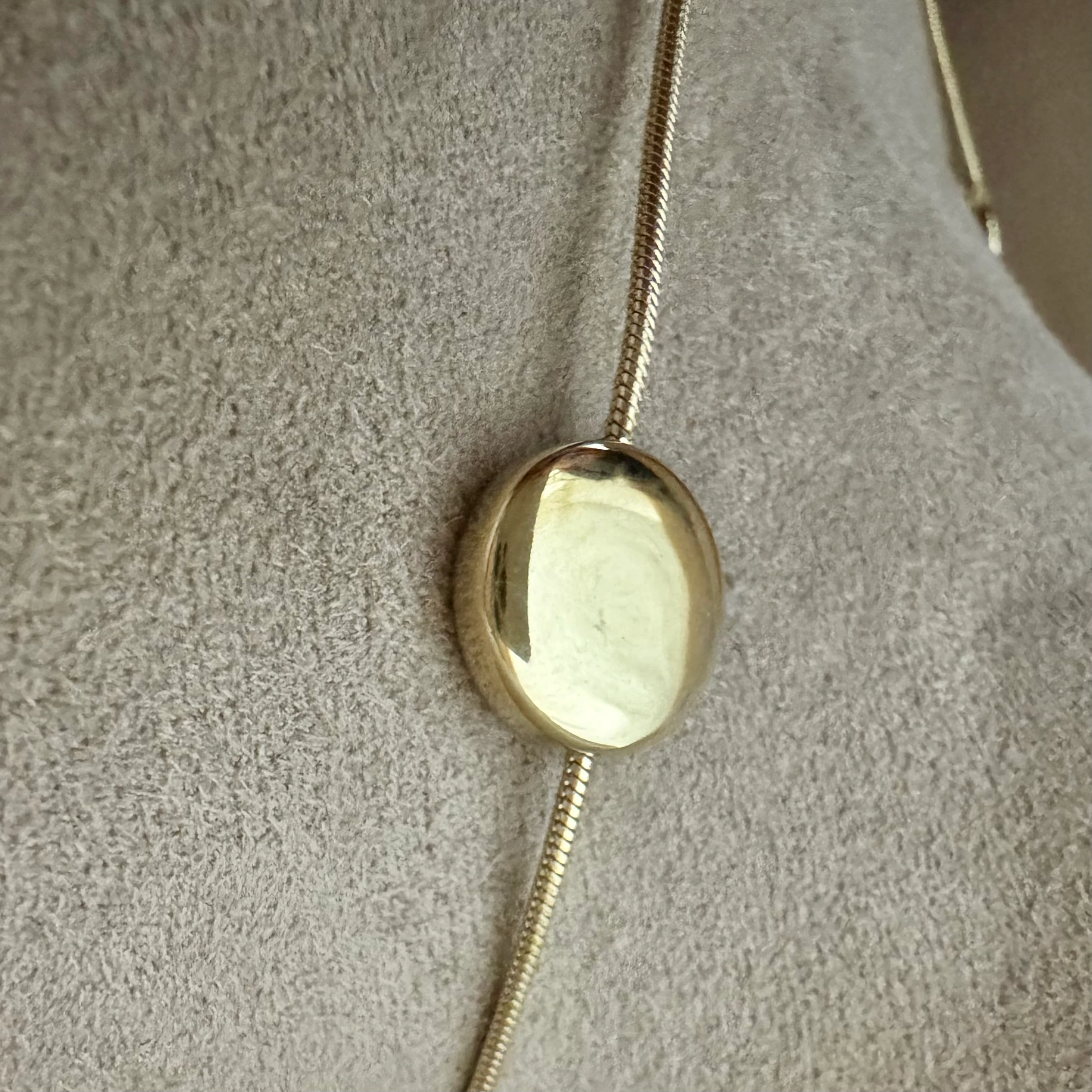 Yuvarlak Ezme Çelik Kolye