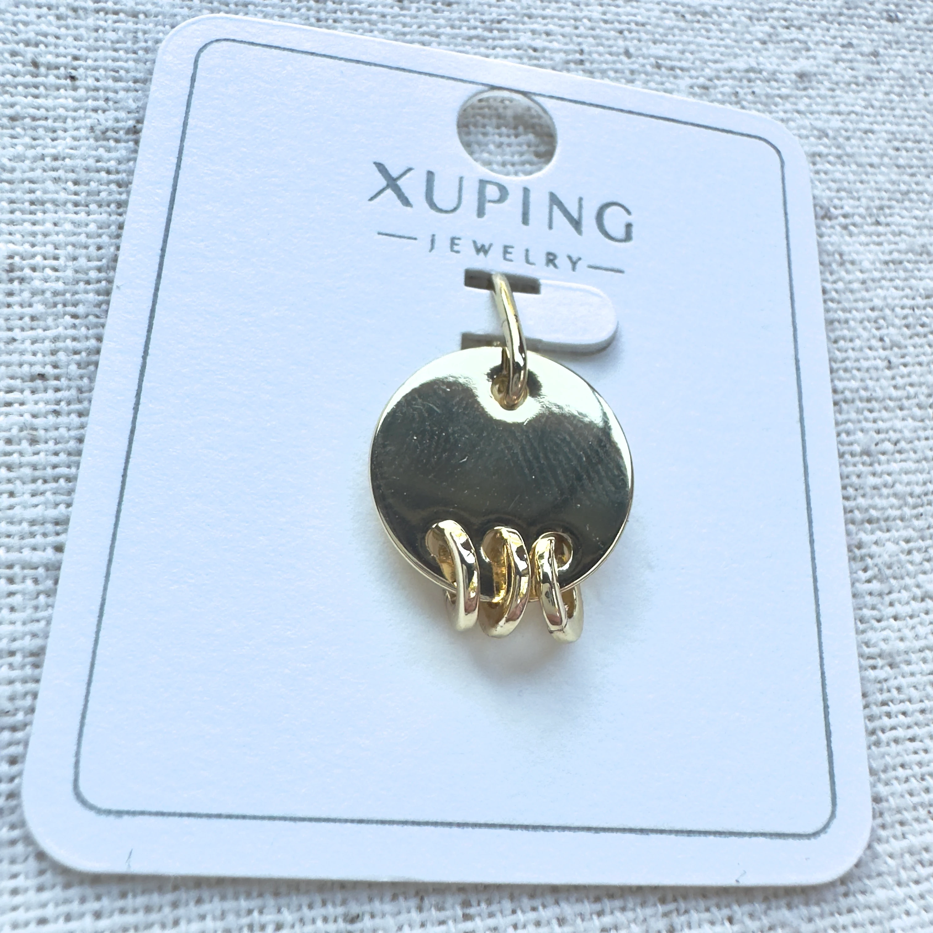 Halkalı Plaka Kolye Ucu