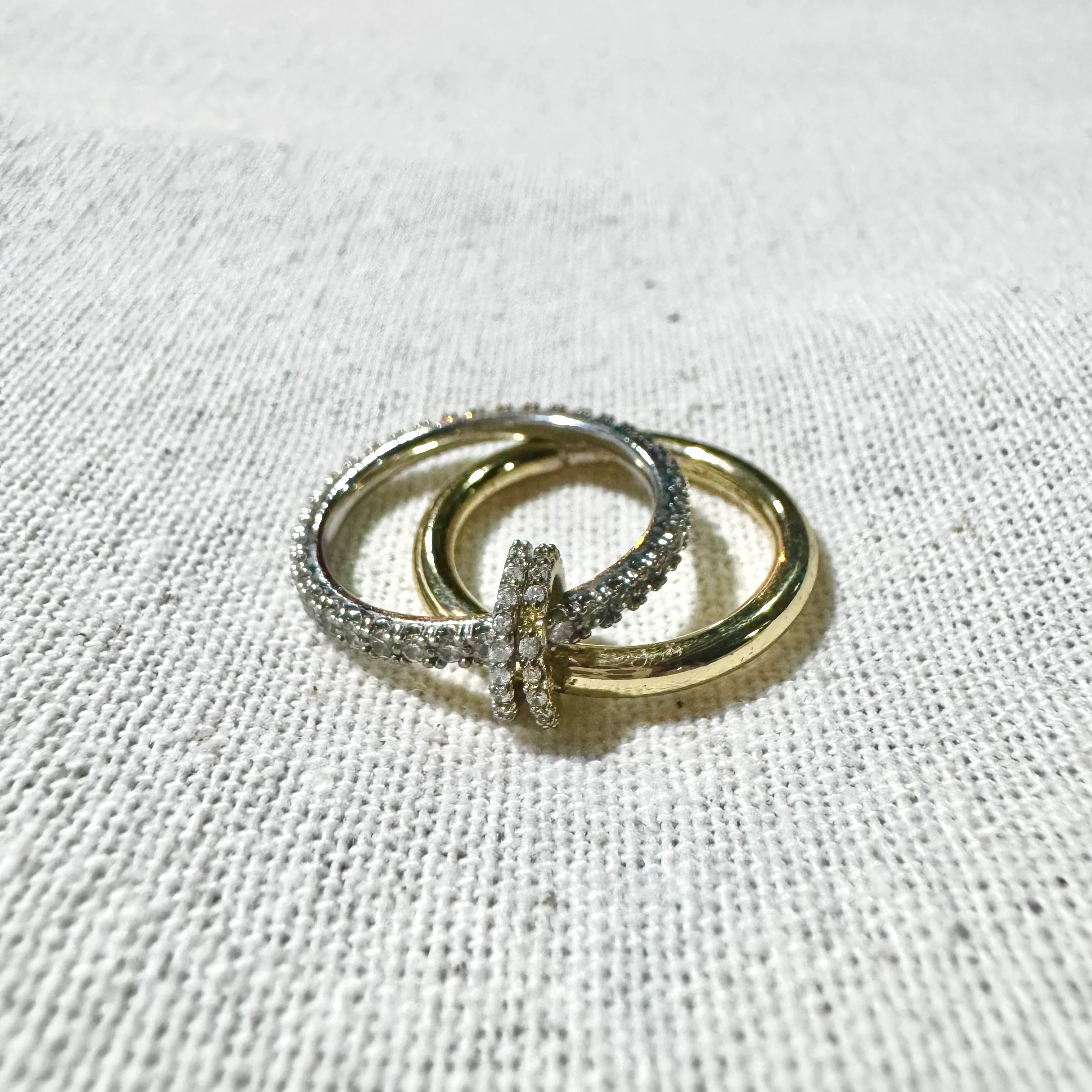 Çift Renk İkili Yüzük