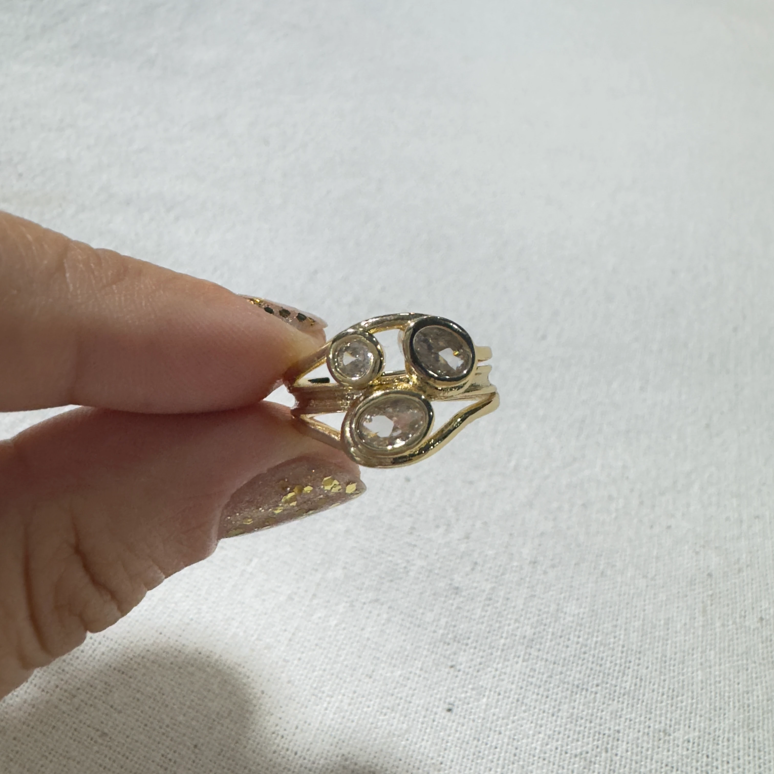 VIP Seri Üç Taşlı Yüzük