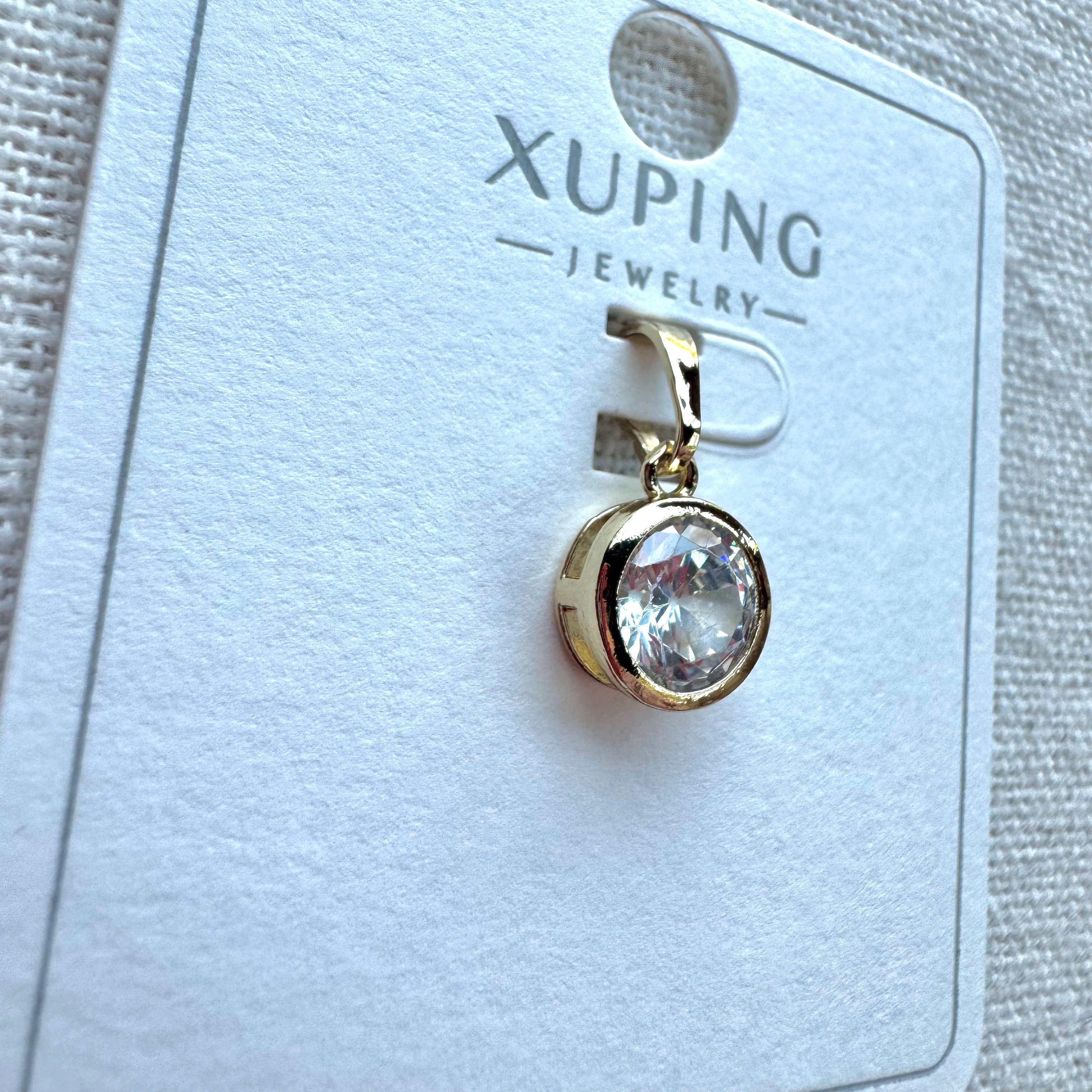 Zirkon Taşlı Yuvarlak Kolye Ucu