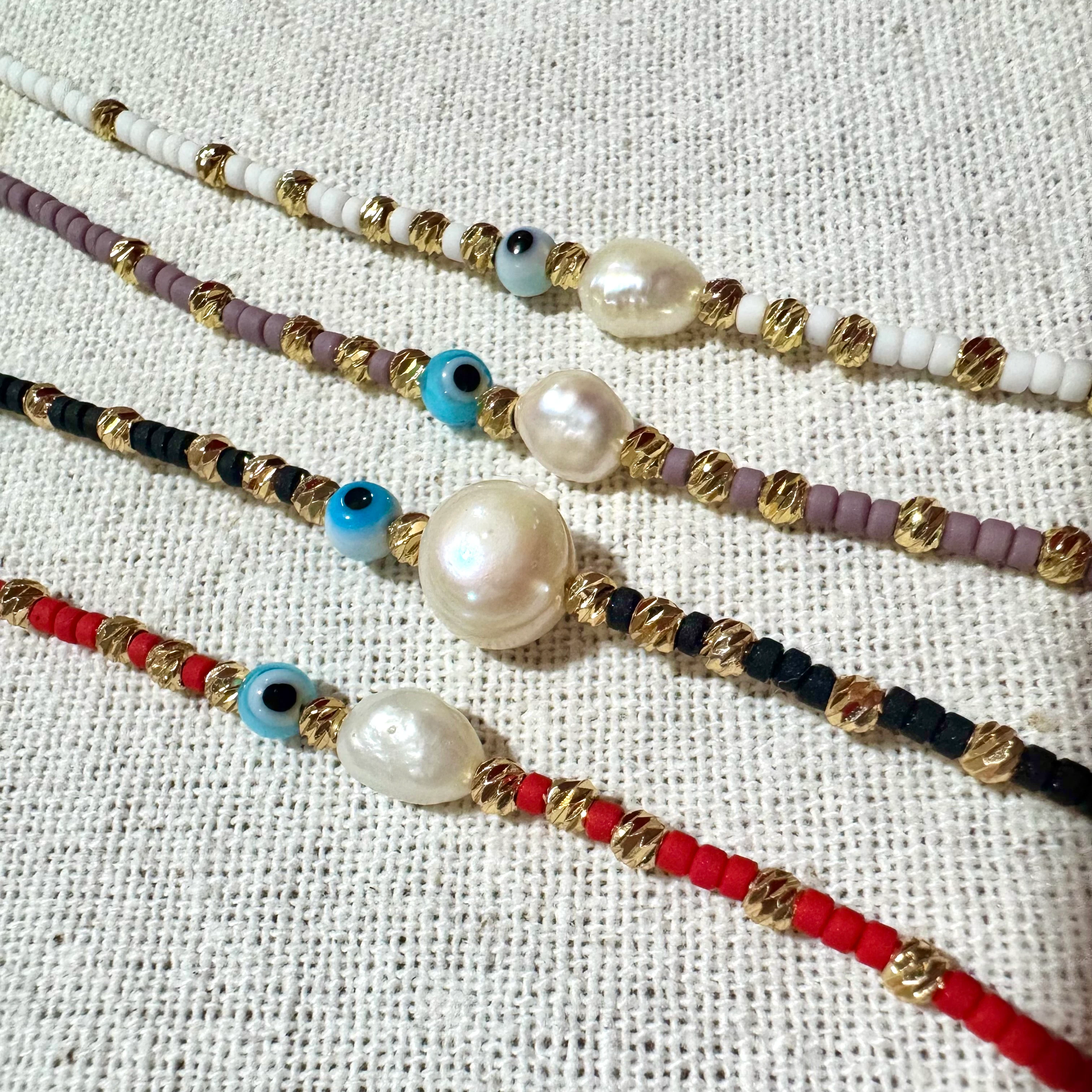 Doğal İnci Nazar Bileklik