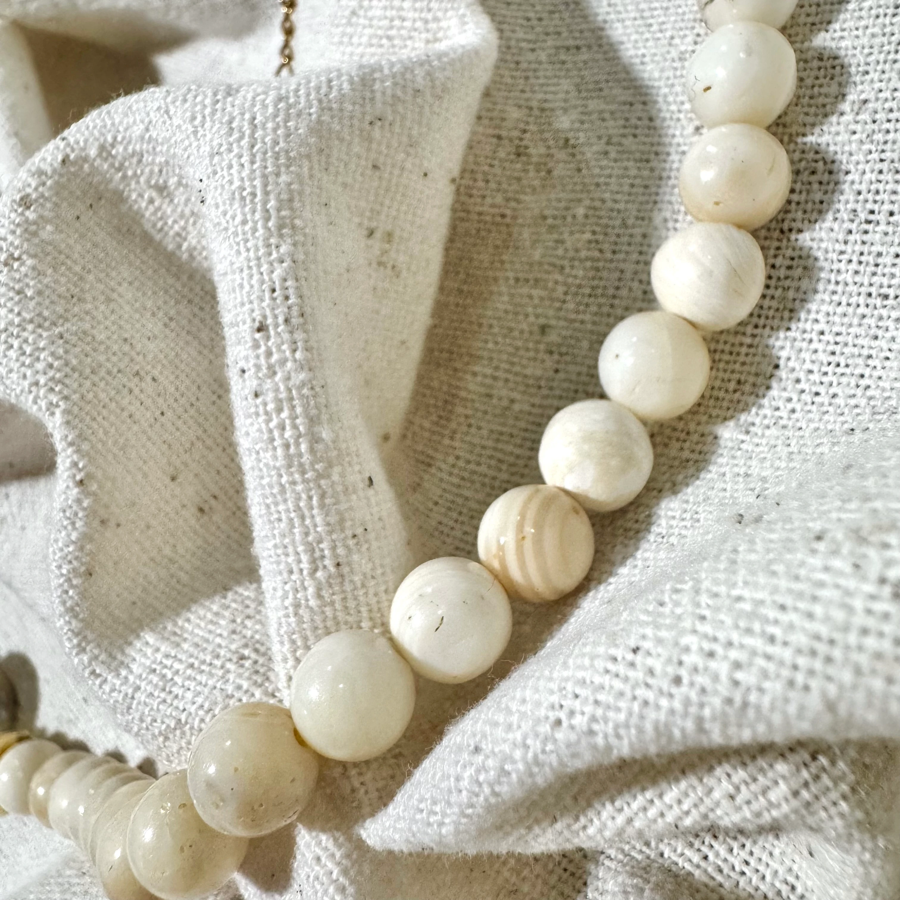 Doğal Sedef & İnci Tasarım Kolye