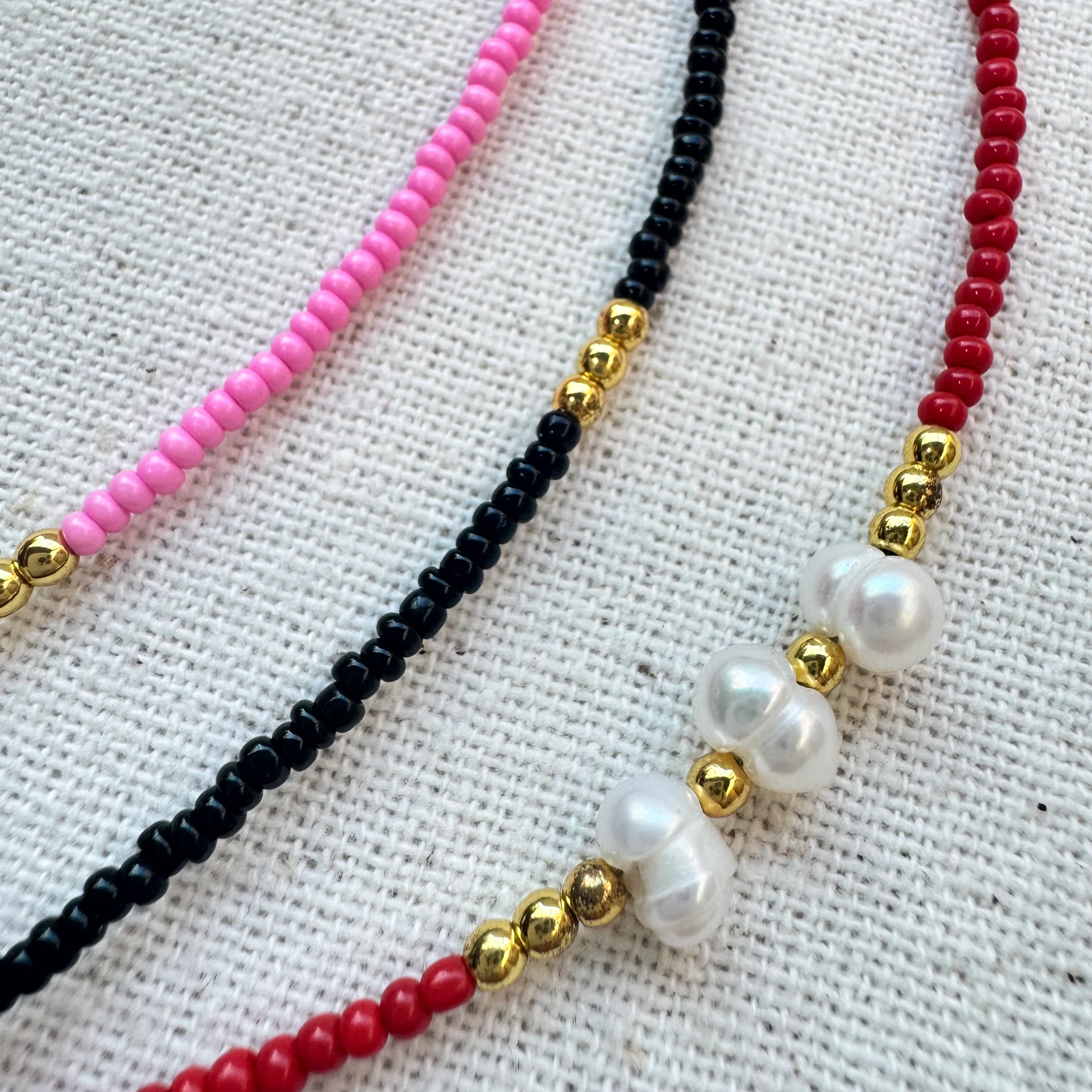 Doğal İnci Kum Boncuk Kolye