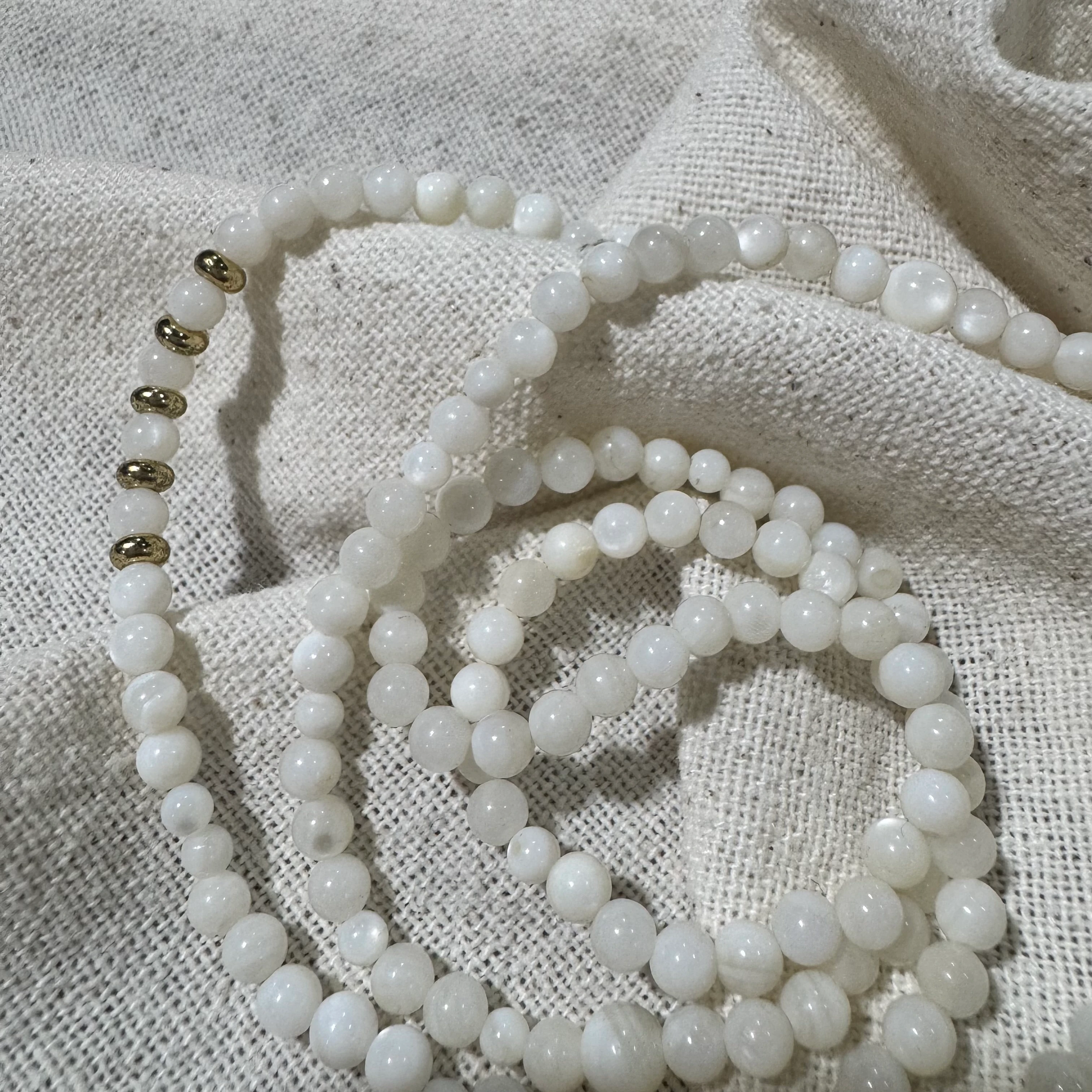 Doğal Sedef İstiridye Tasarım Kolye