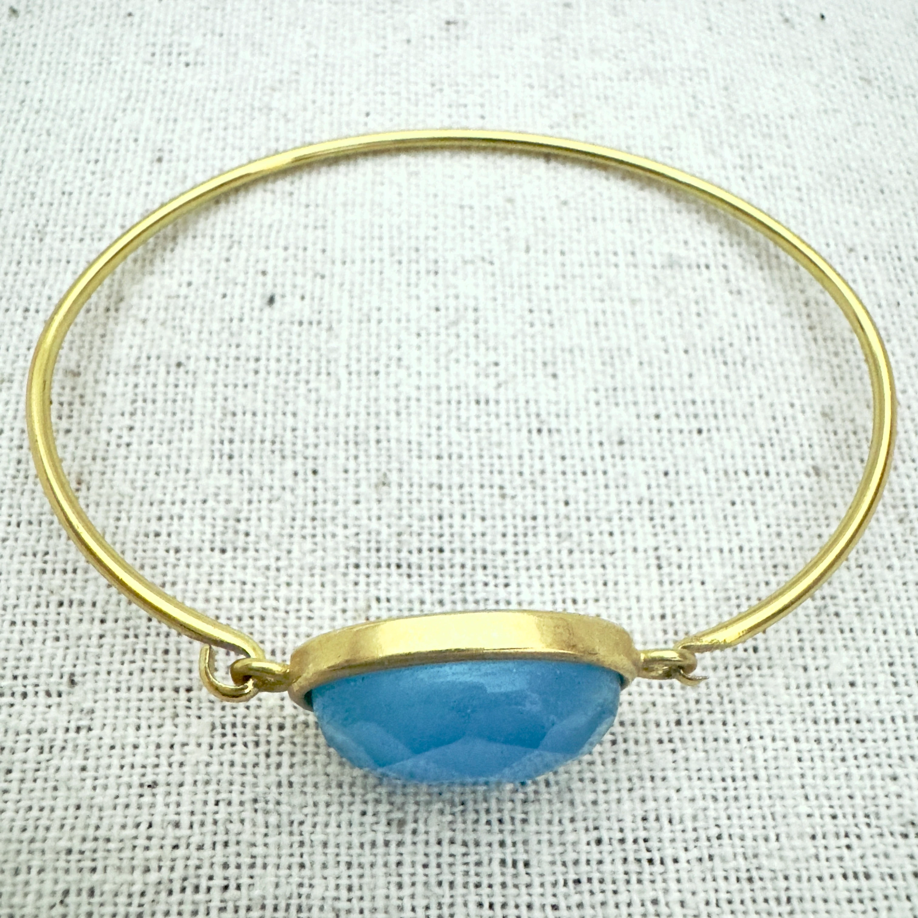 Doğal Taş Çelik Bilezik