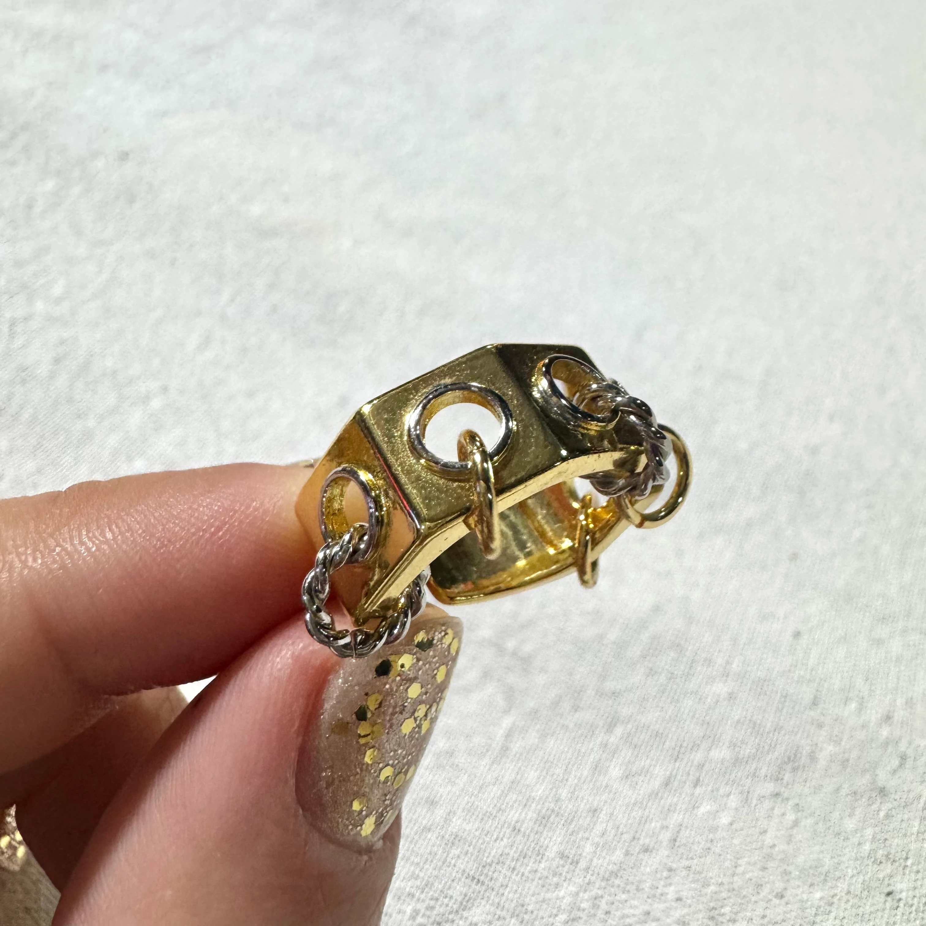 Çift Renk Halkalı Tasarım Yüzük