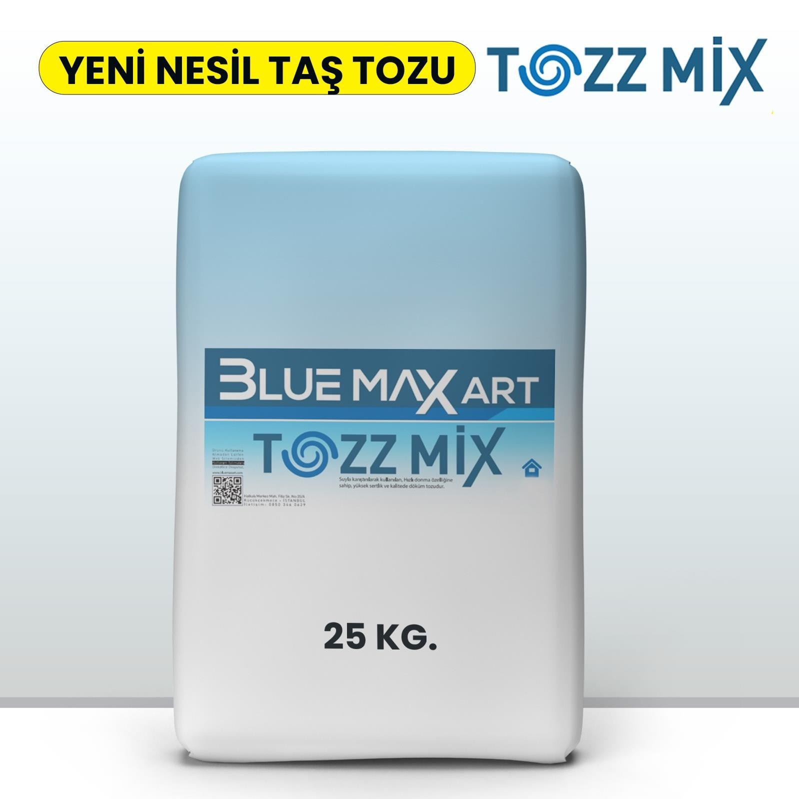 Tozz Mix Beyaz Taş Tozu 25 Kg