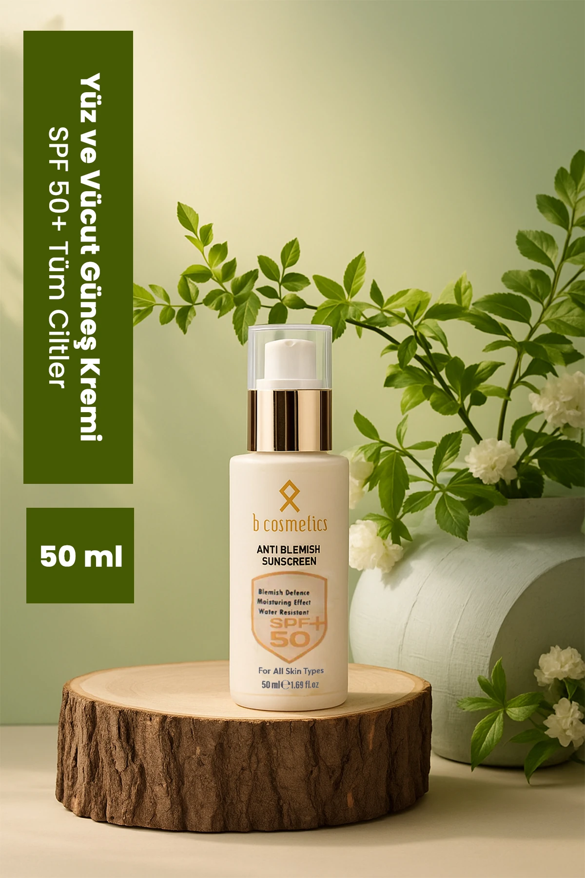 Yüz ve Vücut Güneş Kremi SPF 50+ Tüm Ciltler İçin