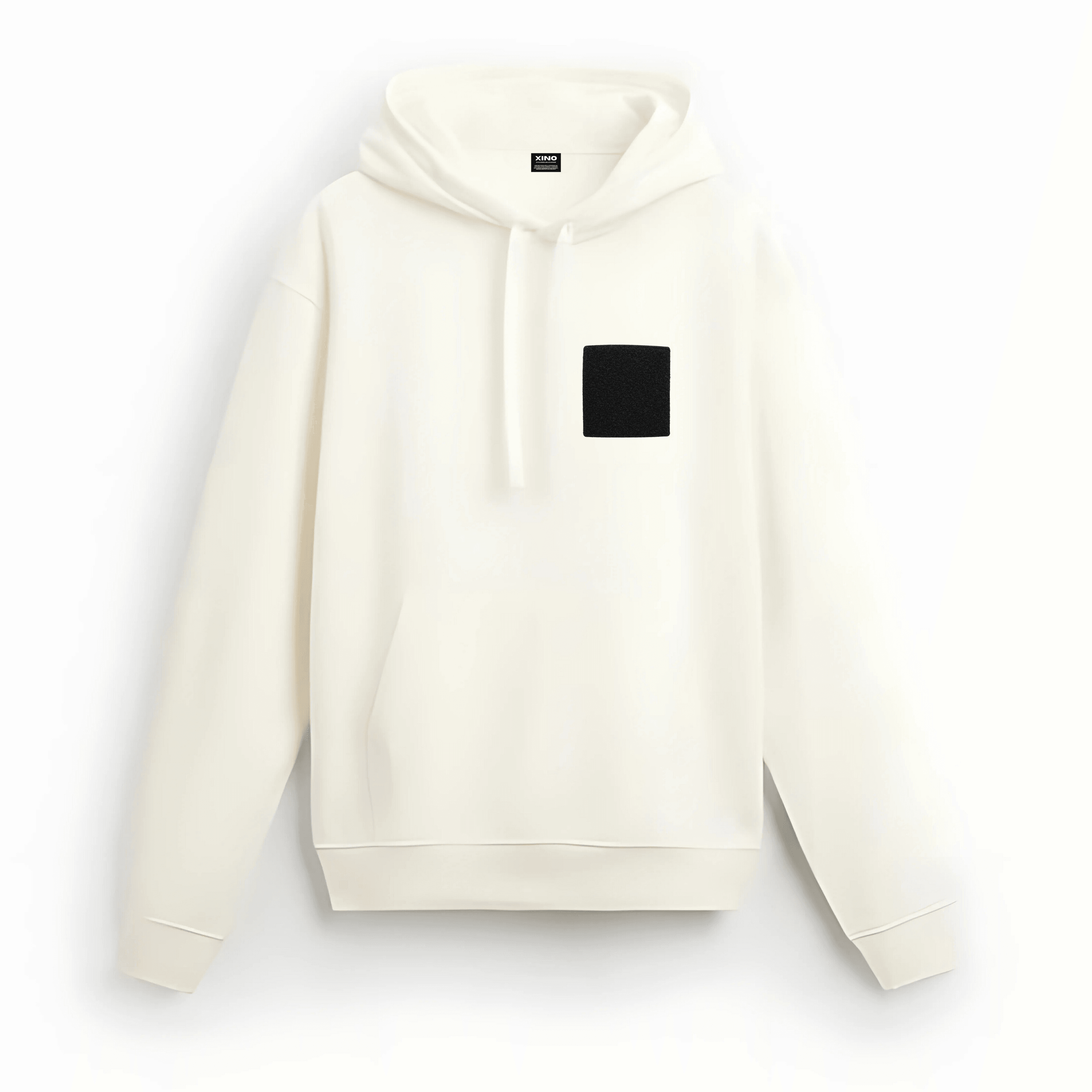 X-base özellikli oversize sweatshirt - Beyaz