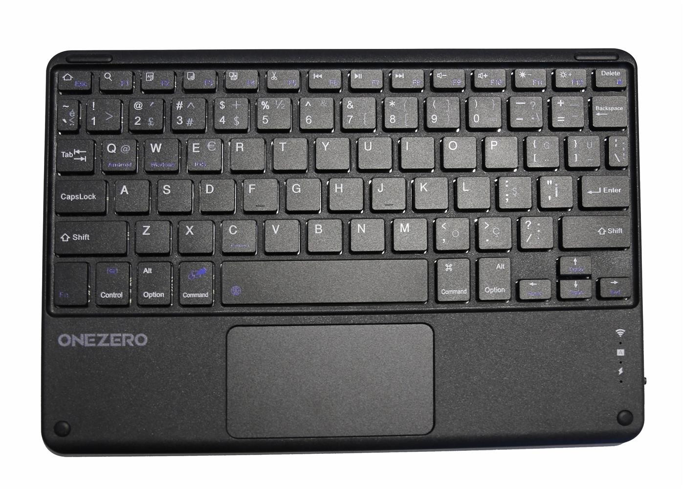 Onezero NO:103 Siyah Bluetooth Touch Pad Li Slim Klavye