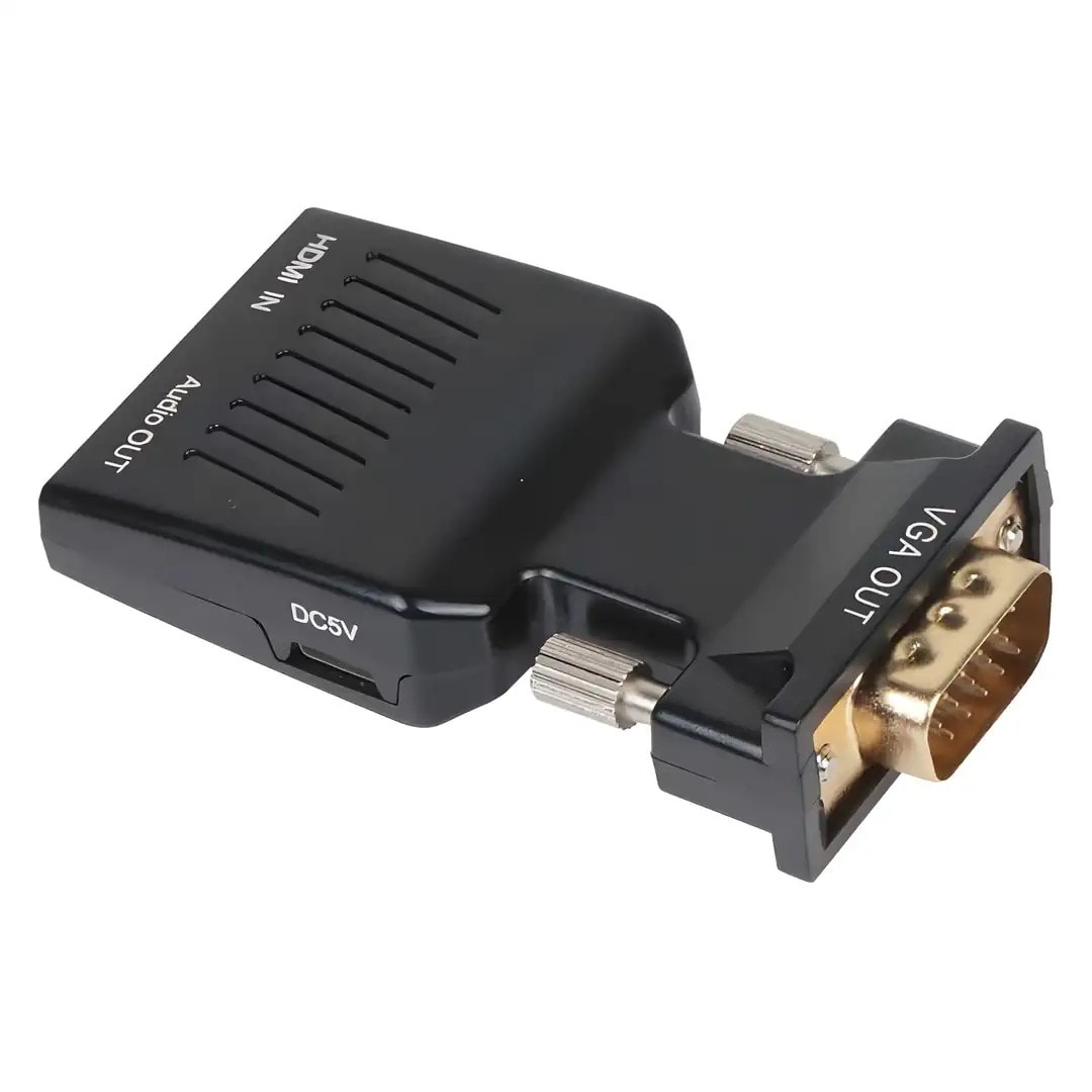 Vcom CA336A Siyah Vga Erkek To Hdmi Dişi Dönüştürücü