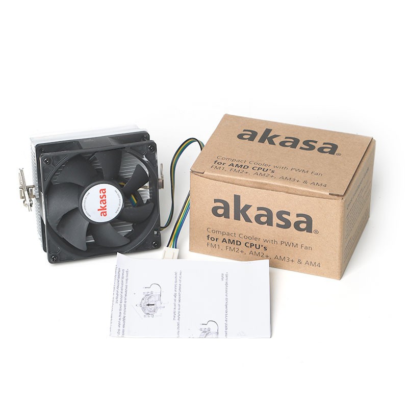 Akasa AK-CC1107EP01 8Cm Fanlı Am2+Am3+Am4+Fm1/Fm2 İşlemci Fanı