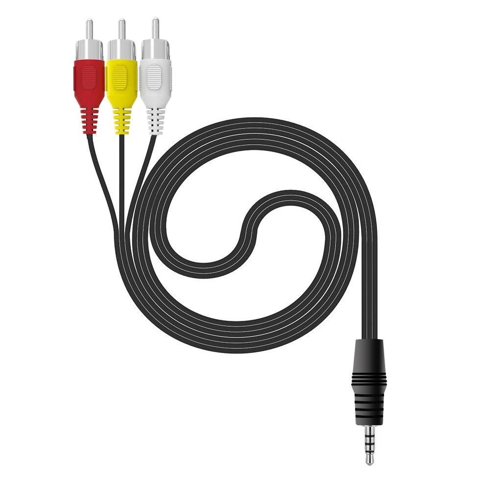 Alfais AL4824 3.5Mm 1M Stereo To 3Rca Dişi Tos Çevirici Ses Kablosu
