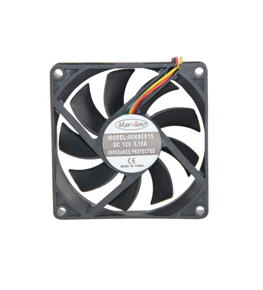 80x80x15mm 12V Dc 3 Pin Kasa Fanı